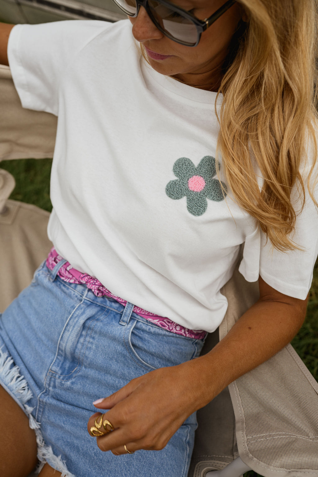 T-shirt Flora - blanc