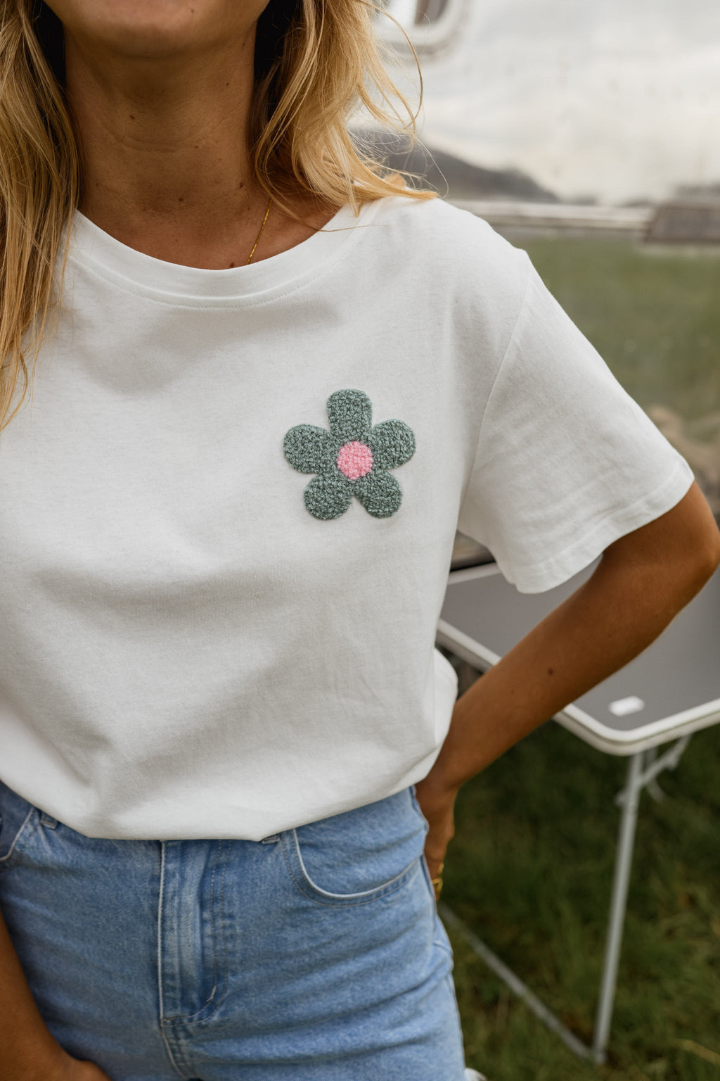 T-shirt Flora - blanc
