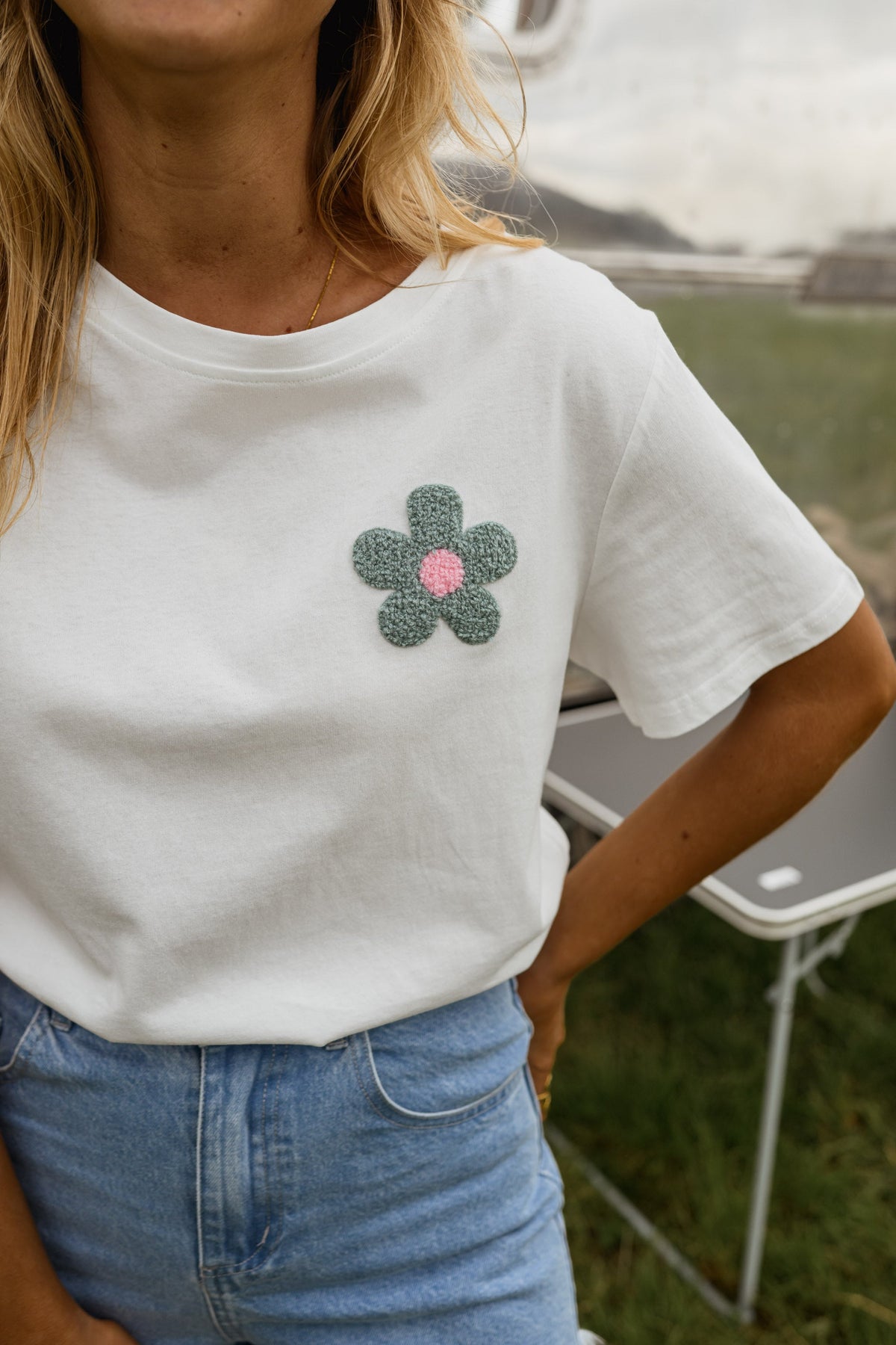 T-shirt Flora - blanc