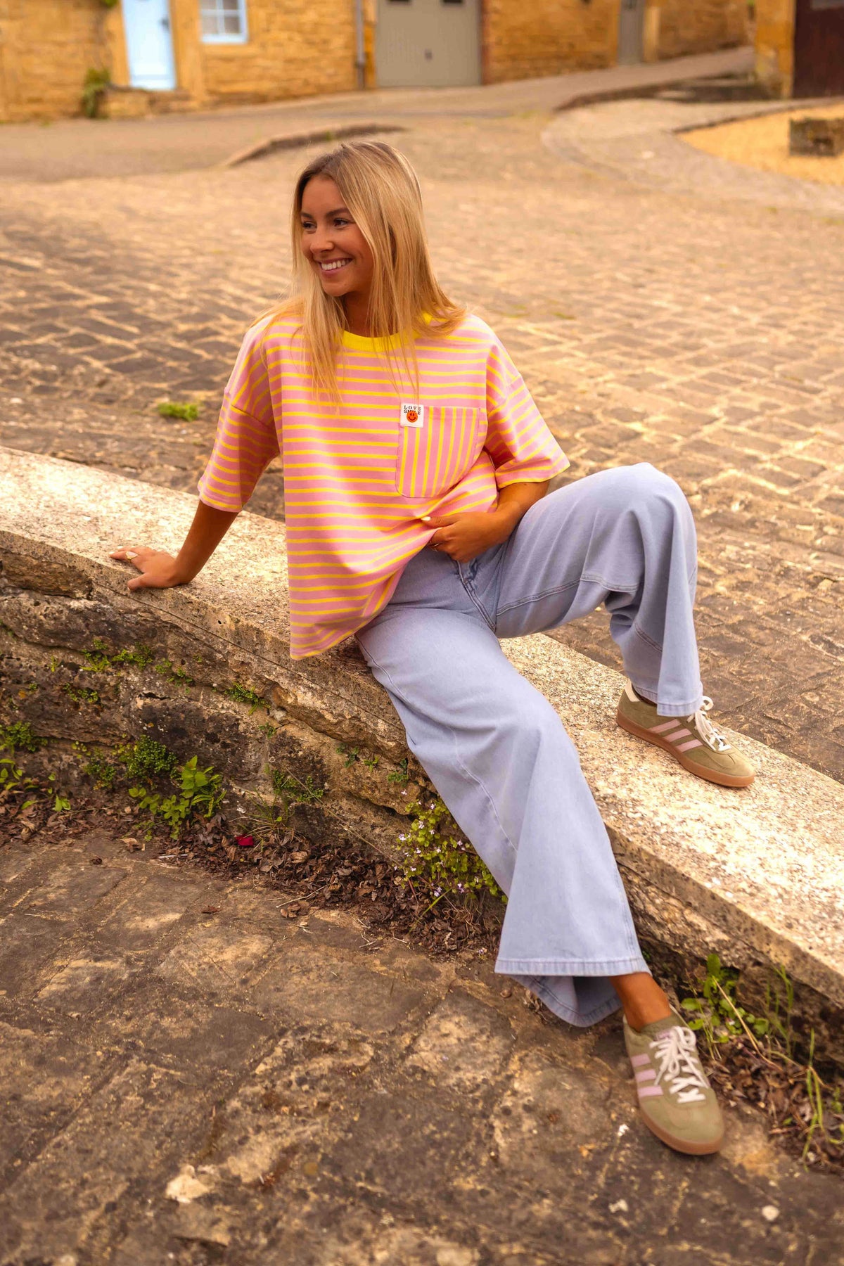 T-shirt Haly - jaune et rose