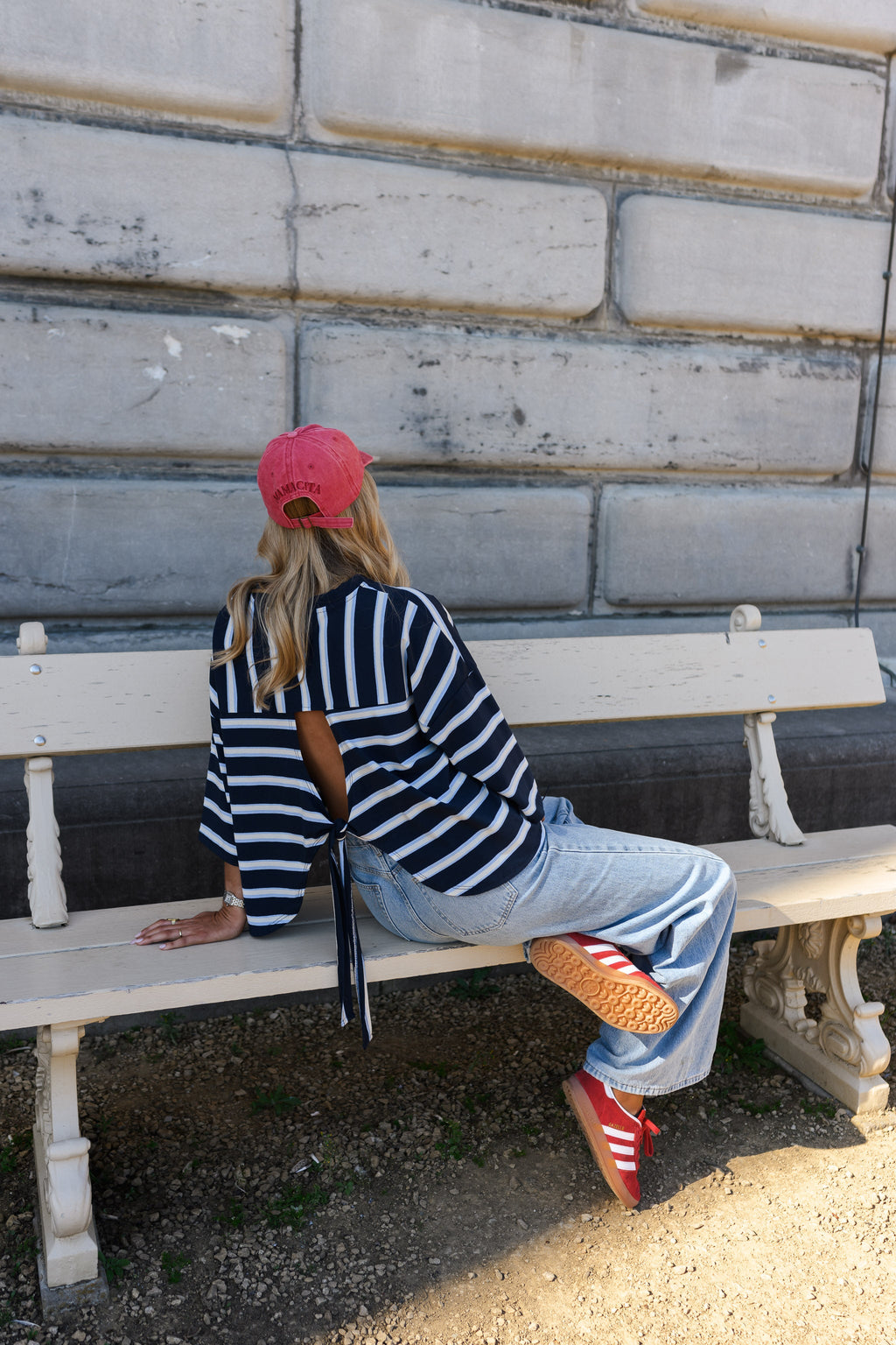 T-shirt Isora - bleu à lignes