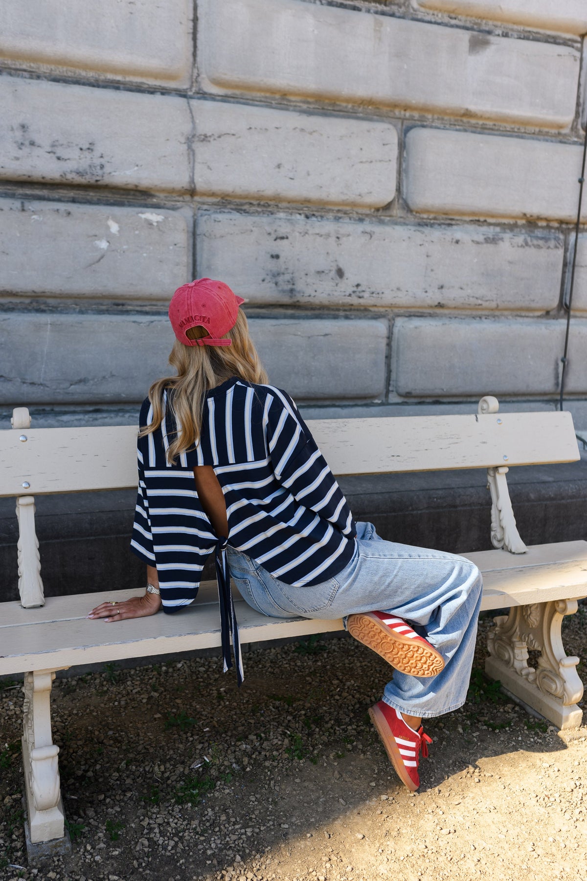 T-shirt Isora - bleu à lignes