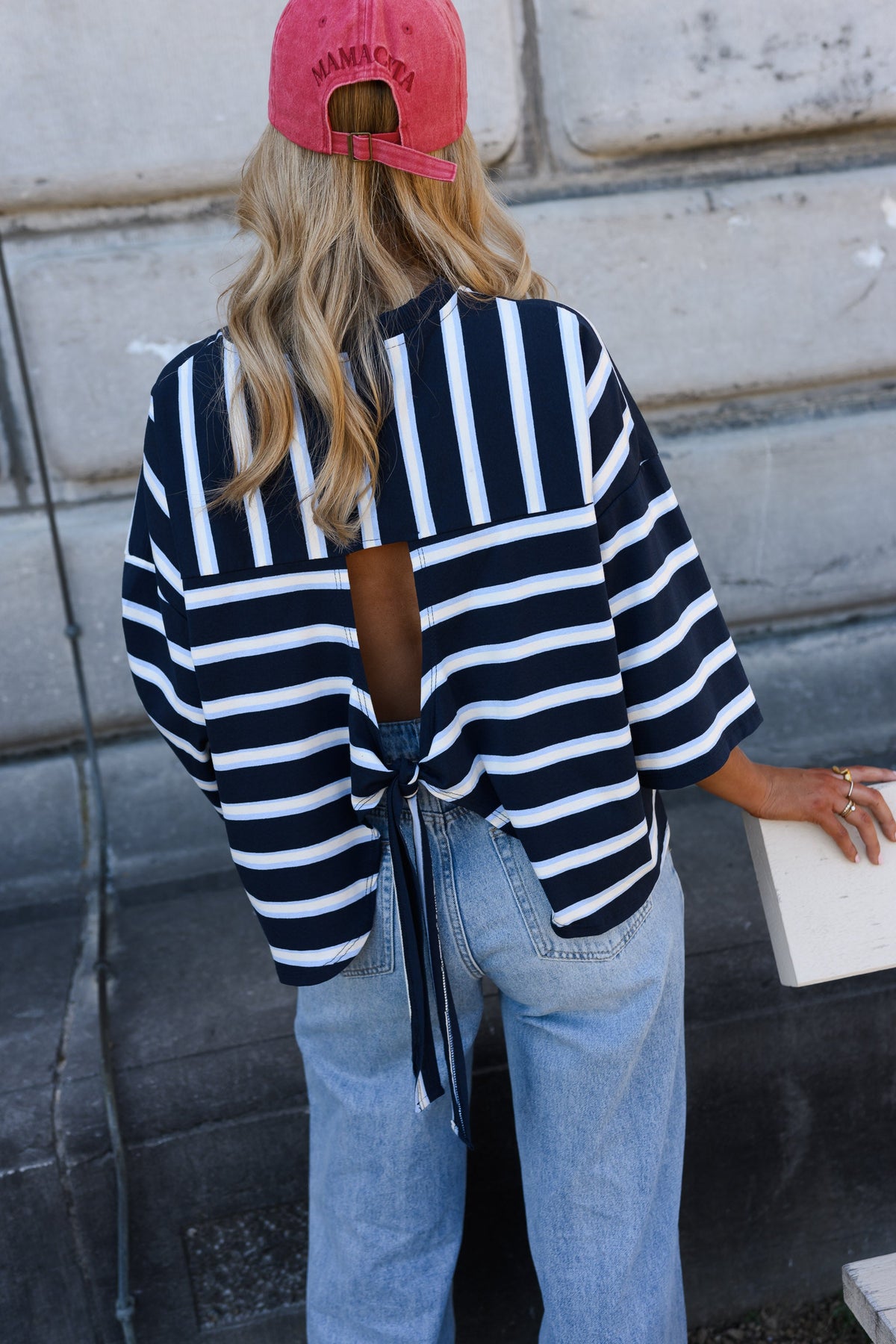 T-shirt Isora - bleu à lignes
