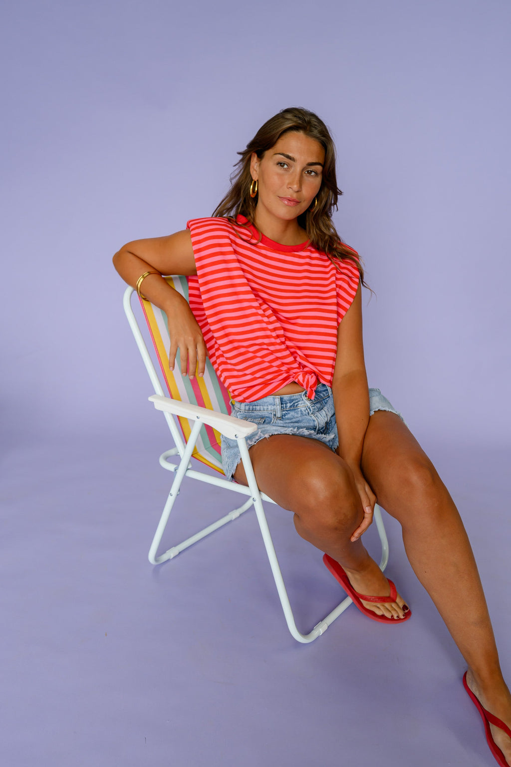 T-shirt Jadou -  rouge et rose