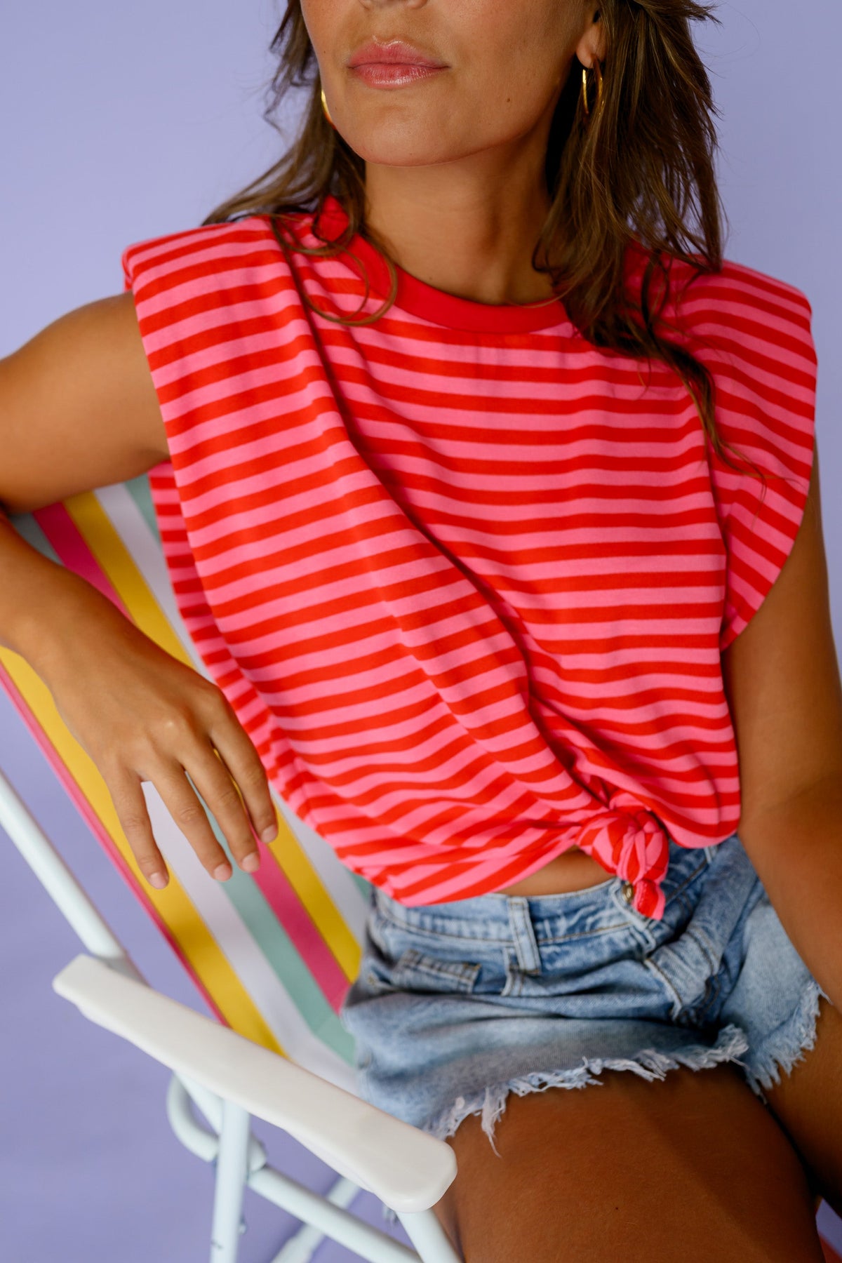 T-shirt Jadou -  rouge et rose