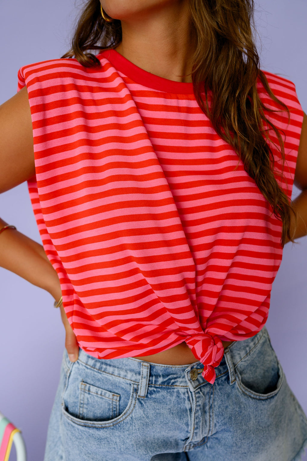 T-shirt Jadou -  rouge et rose