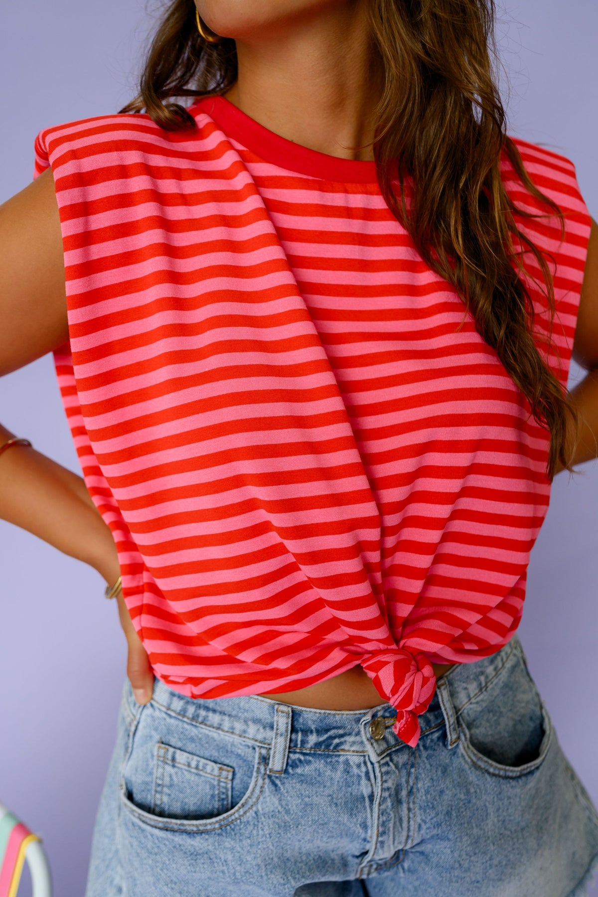 T-shirt Jadou -  rouge et rose
