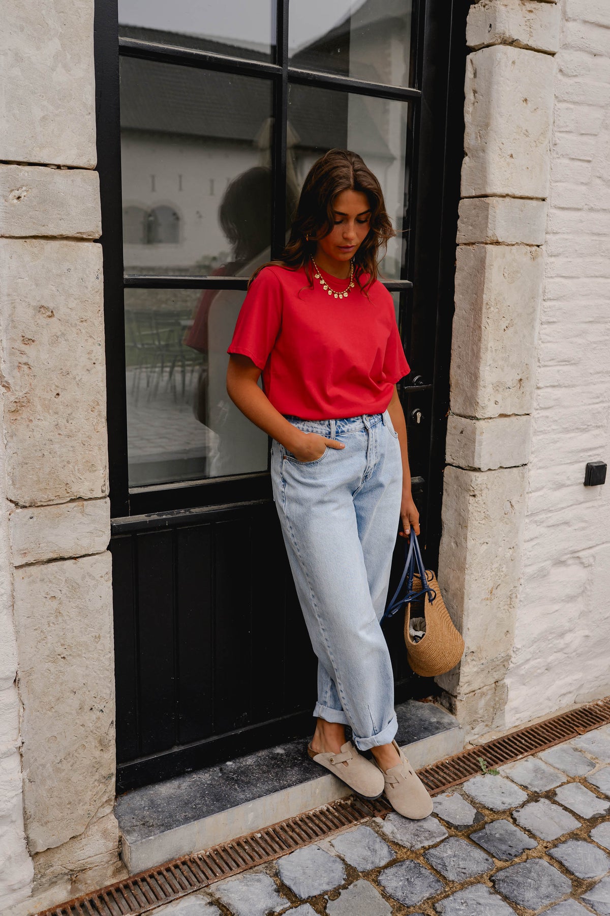 T-shirt Jane - rouge