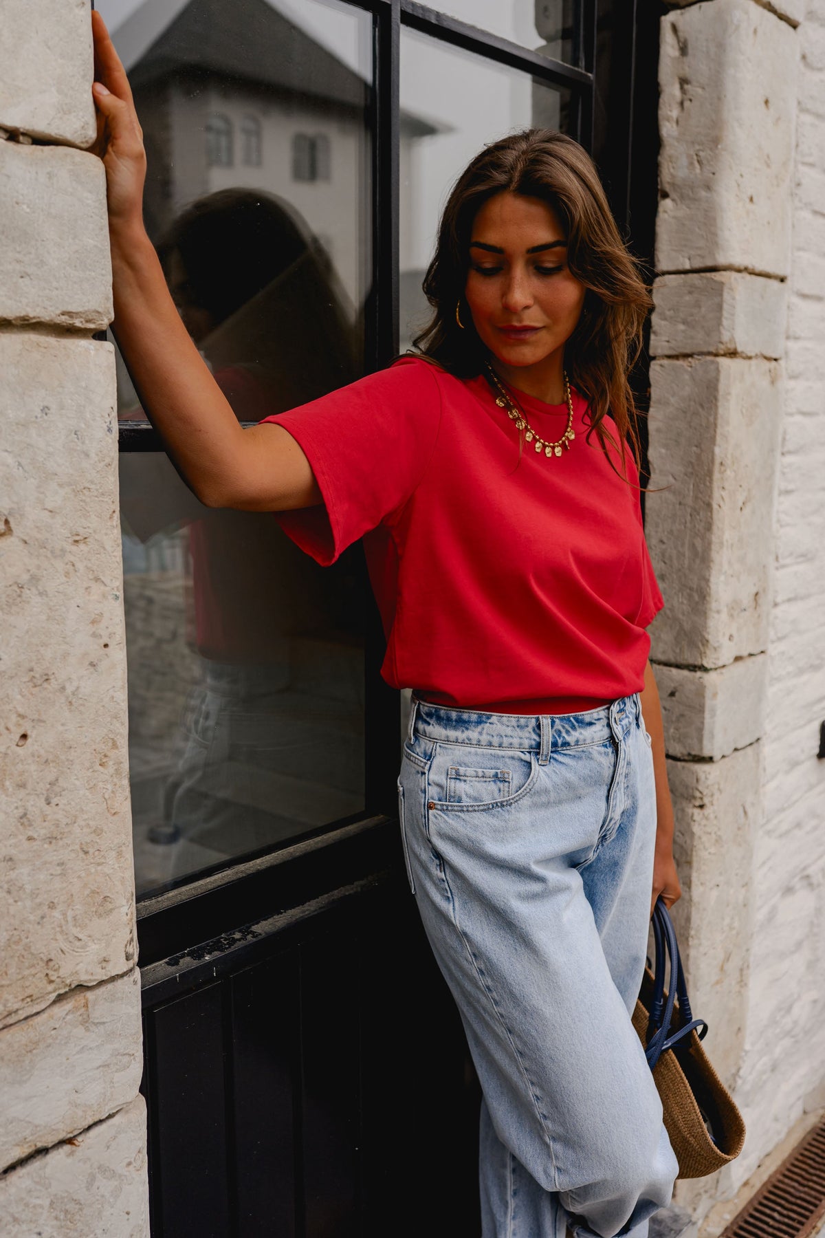 T-shirt Jane - rouge