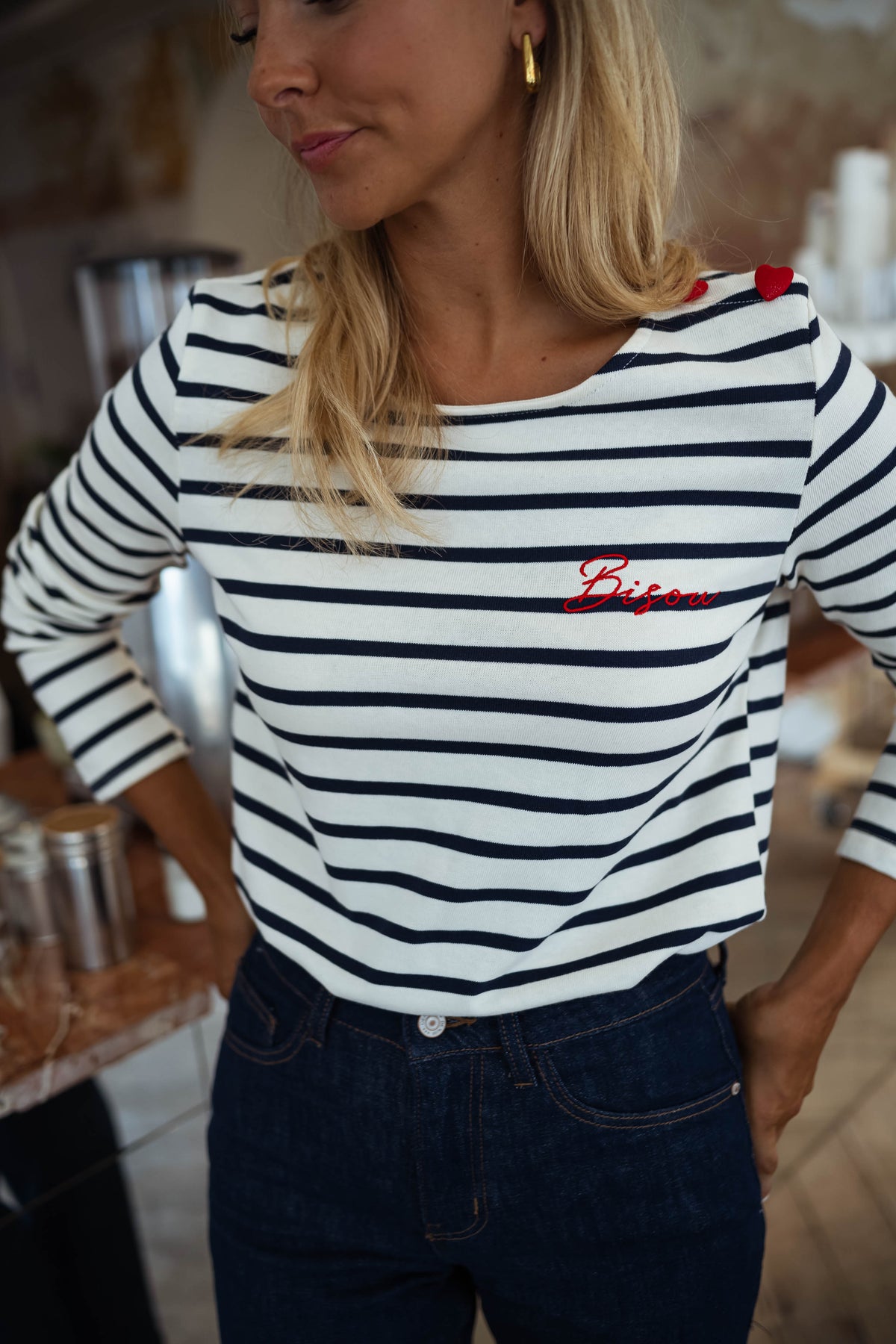 T-shirt Kiss - à longues manches