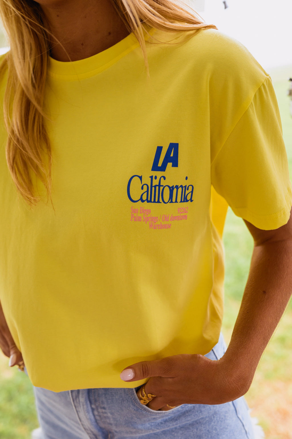 T-shirt L.A - jaune