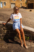 T-shirt Love - écru
