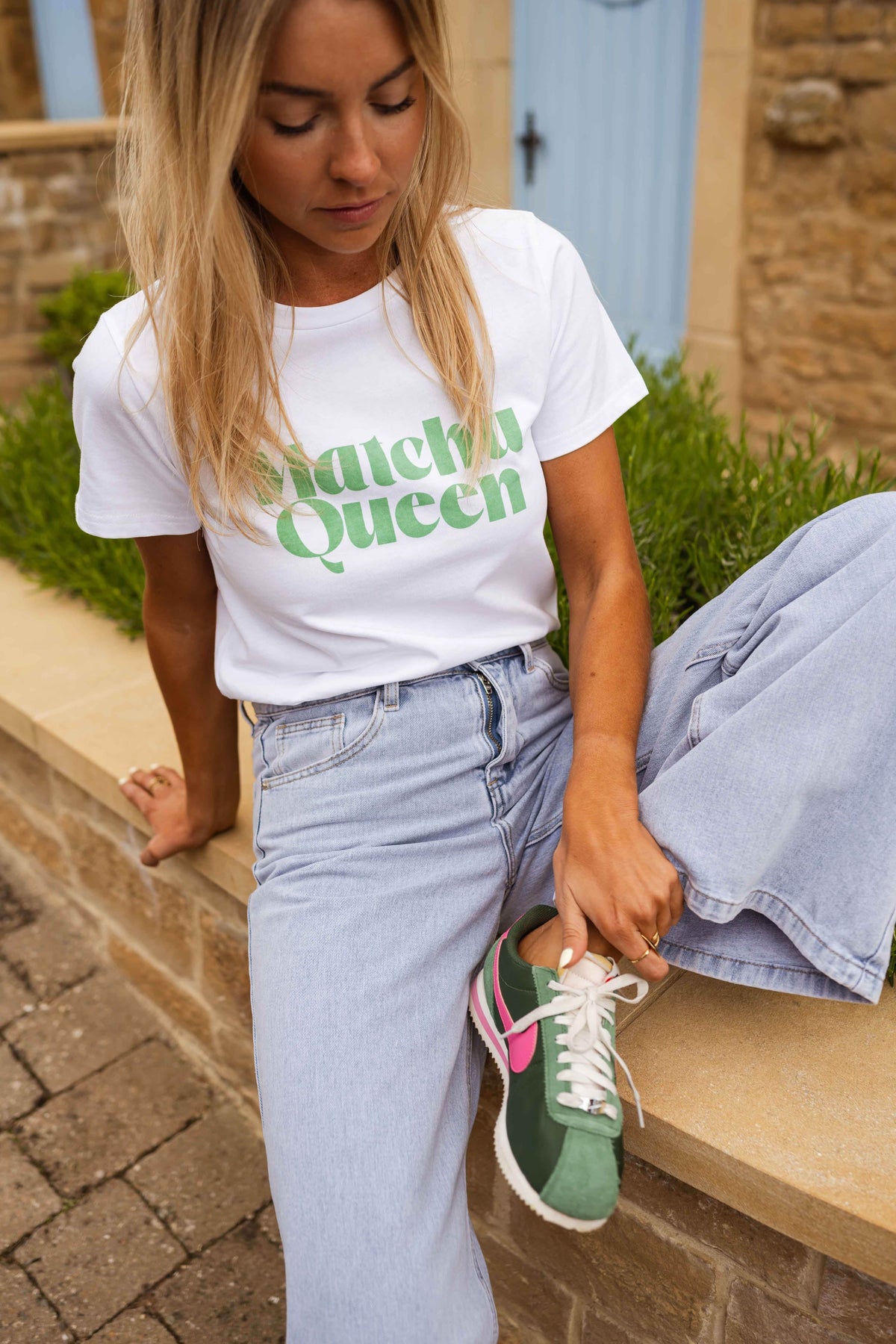 T-shirt Matcha - blanc