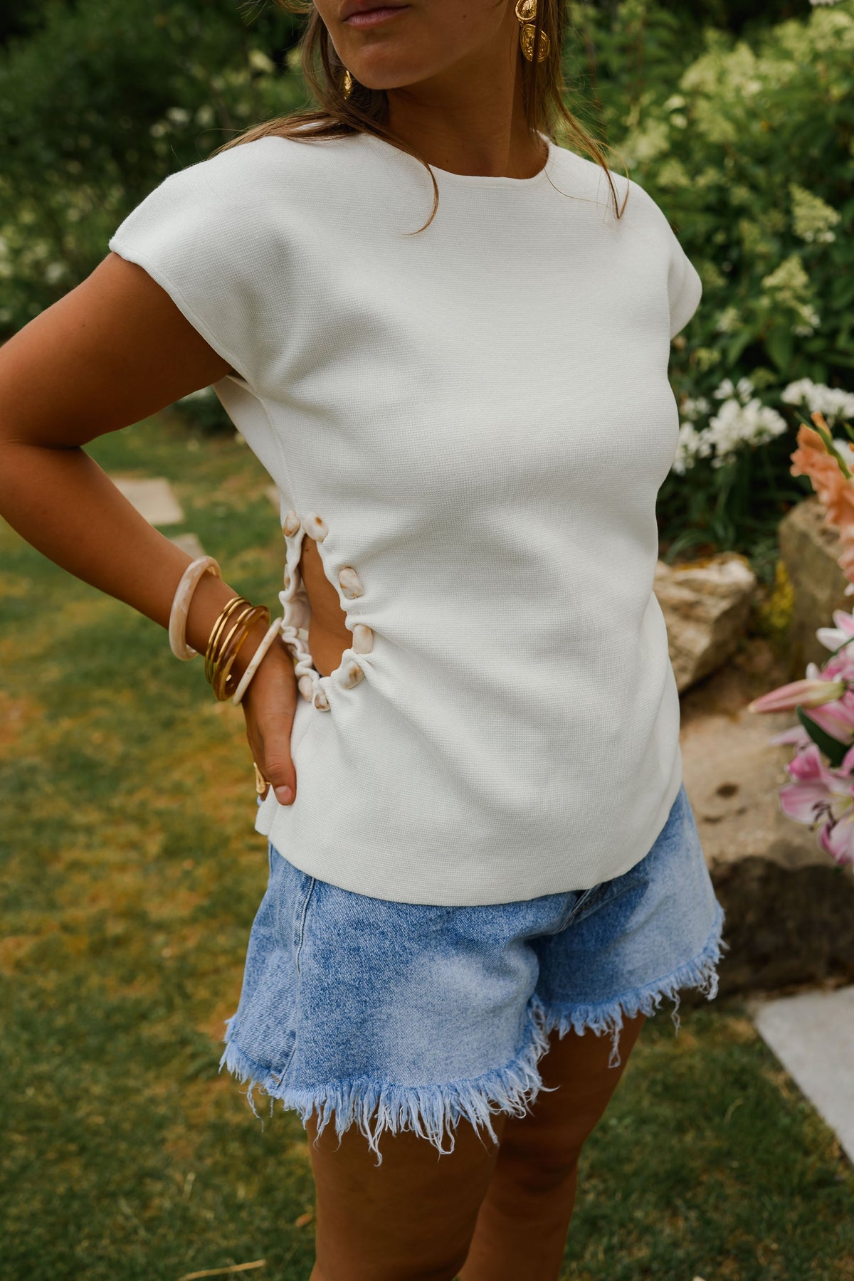 T-shirt Maxine - blanc