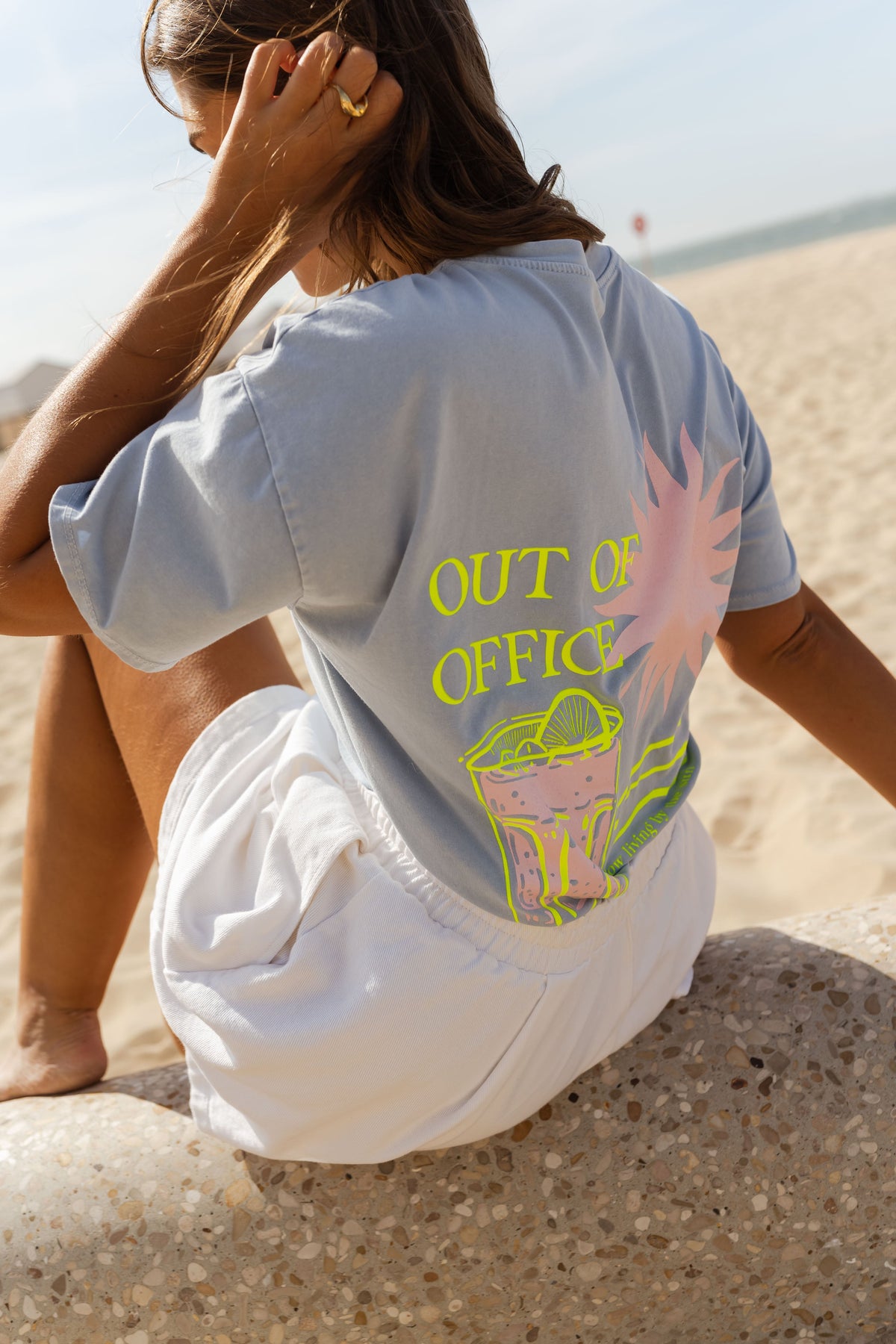 T-shirt Office - bleu
