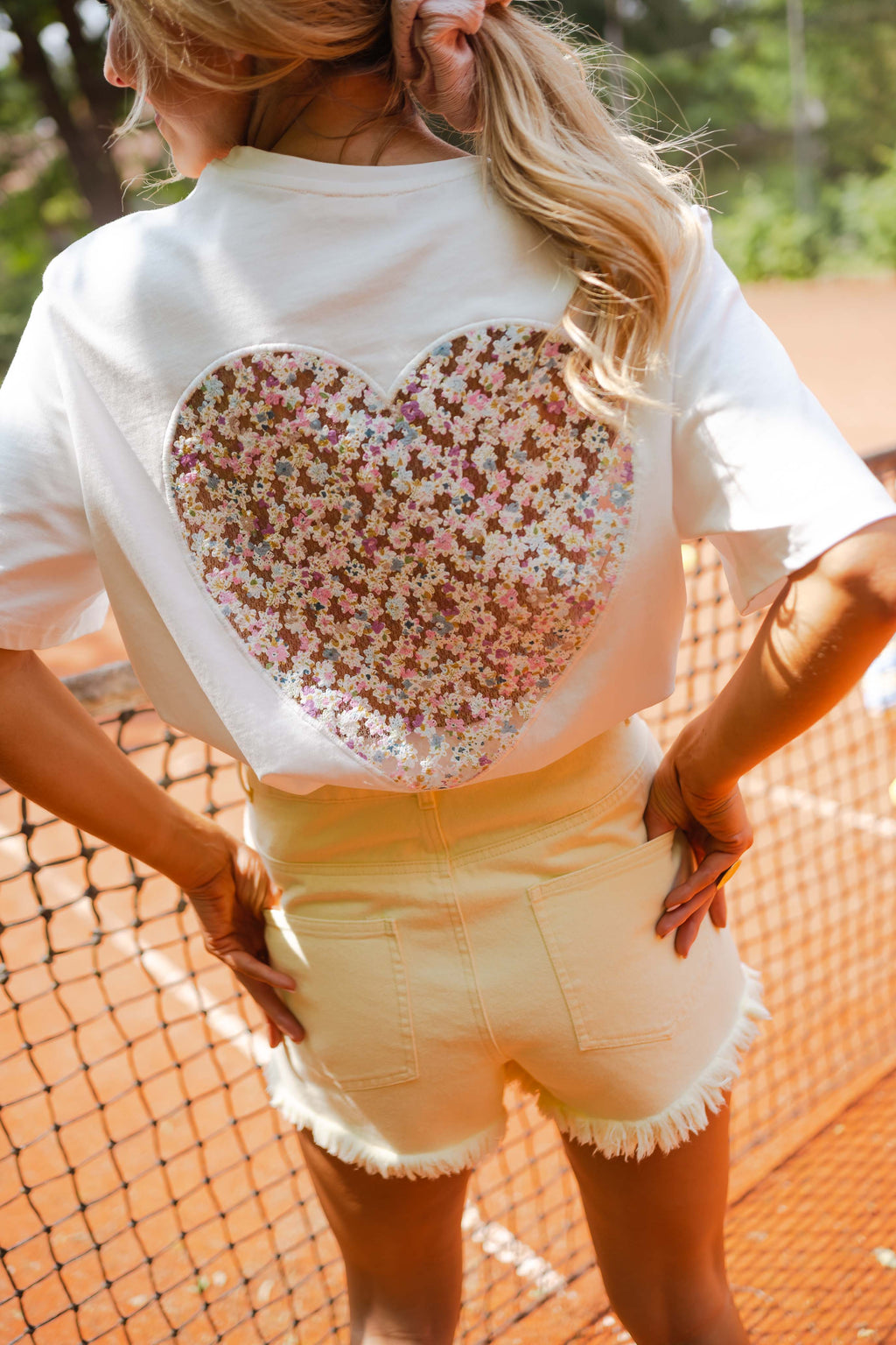T-shirt Rosa - blanc