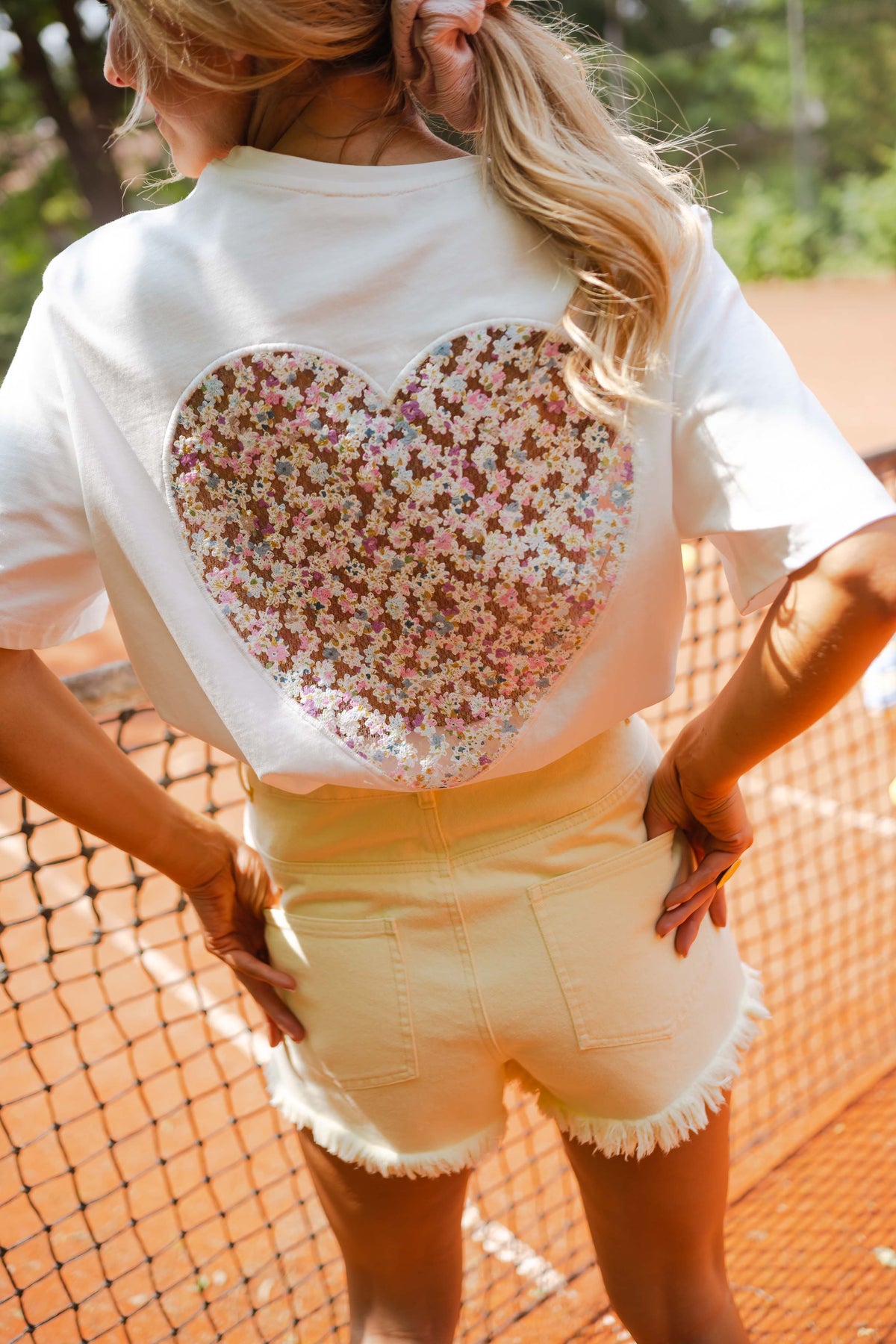 T-shirt Rosa - blanc