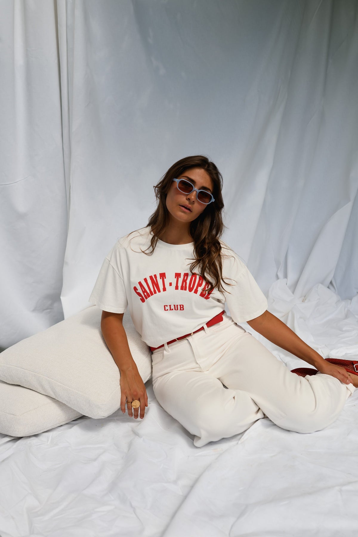 T-shirt Saint Tropez - rouge