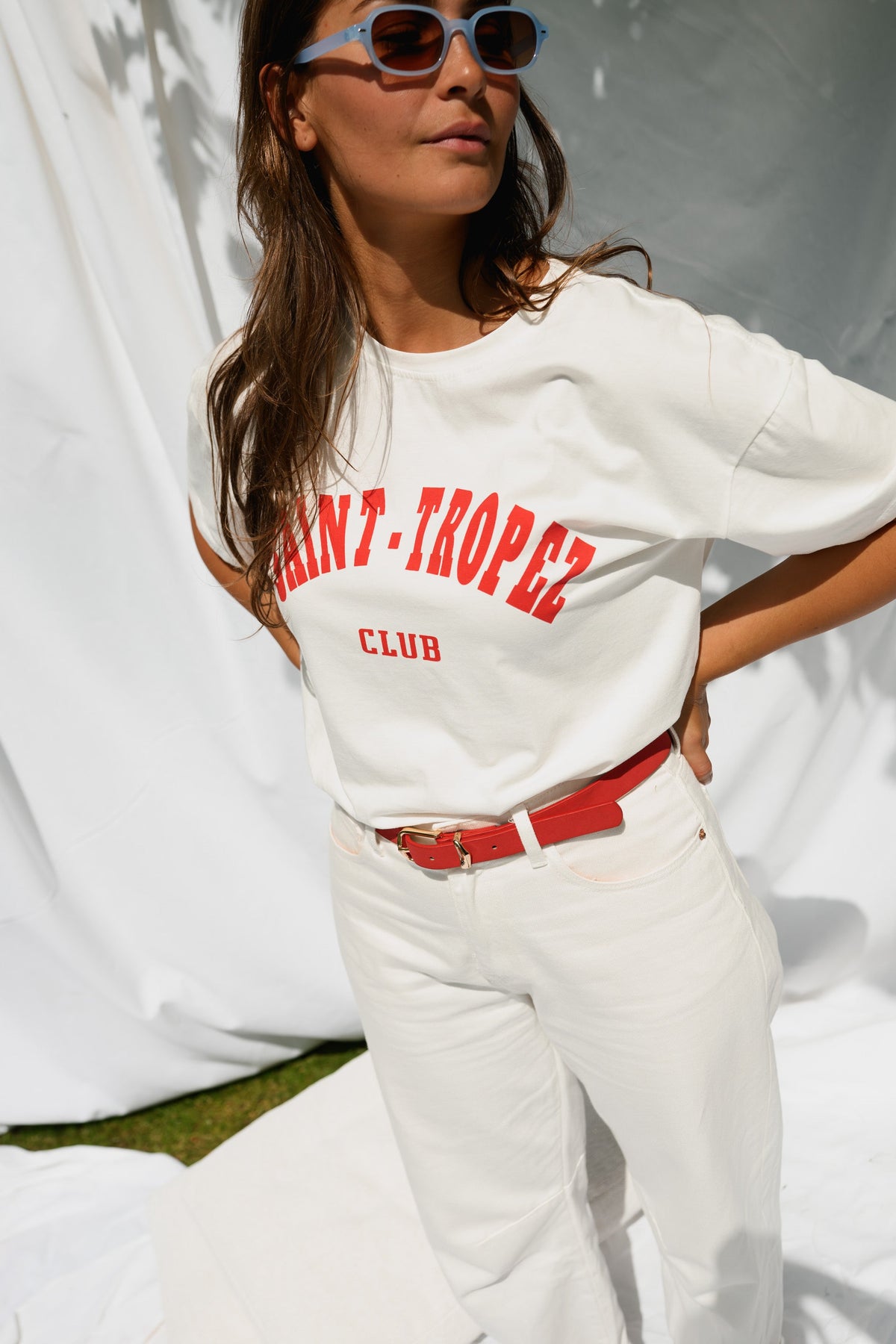 T-shirt Saint Tropez - rouge