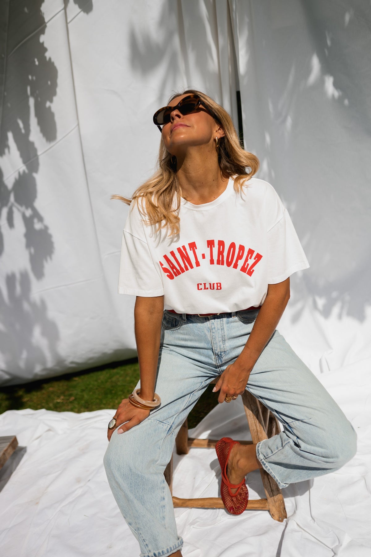 T-shirt Saint Tropez - rouge