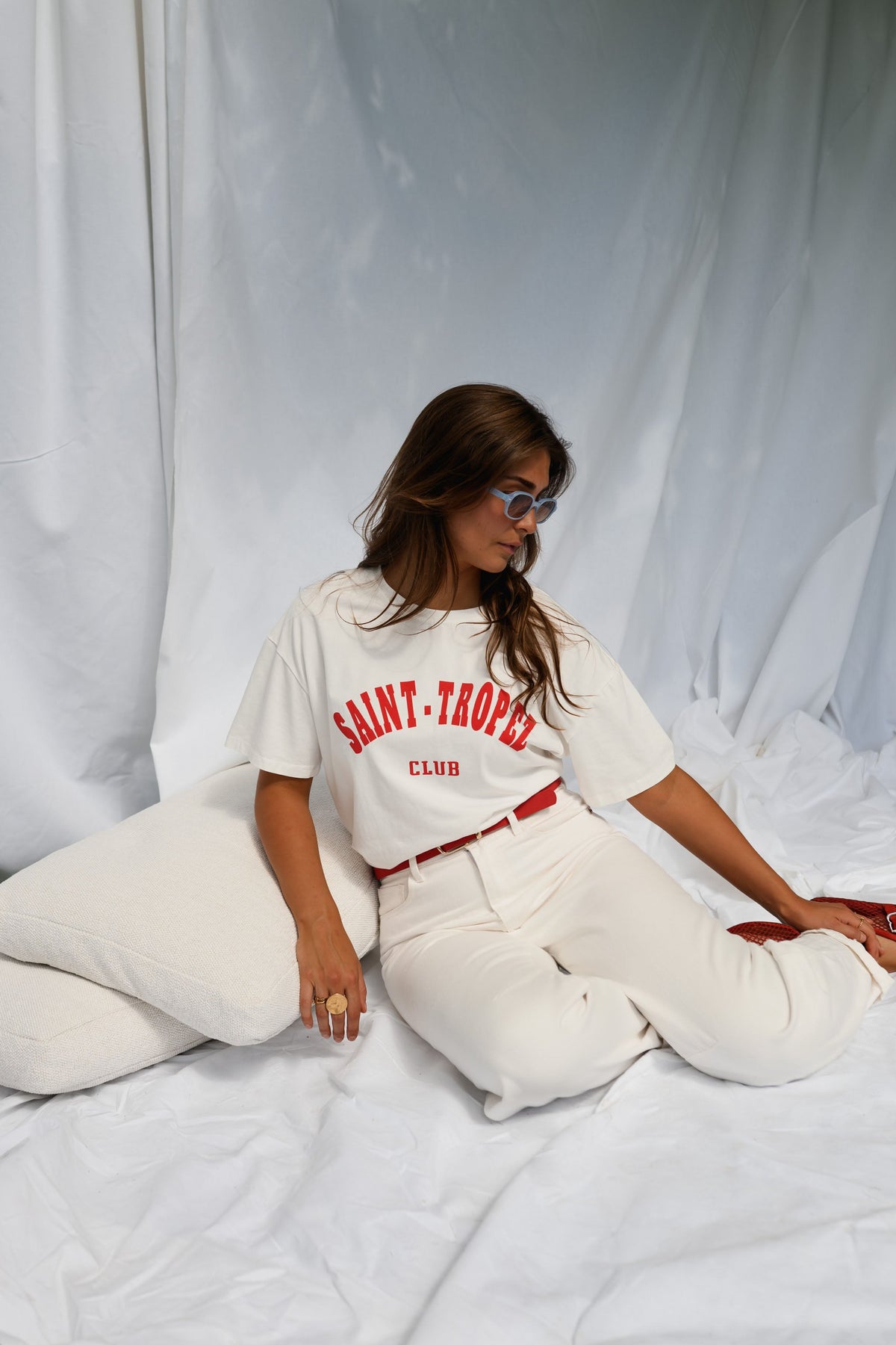 T-shirt Saint Tropez - rouge