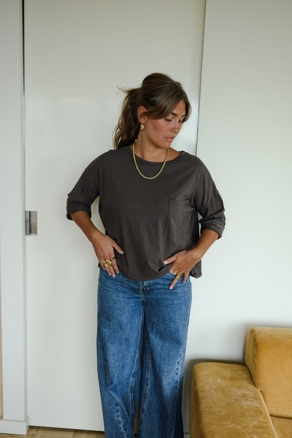 T-shirt Sixte - brun