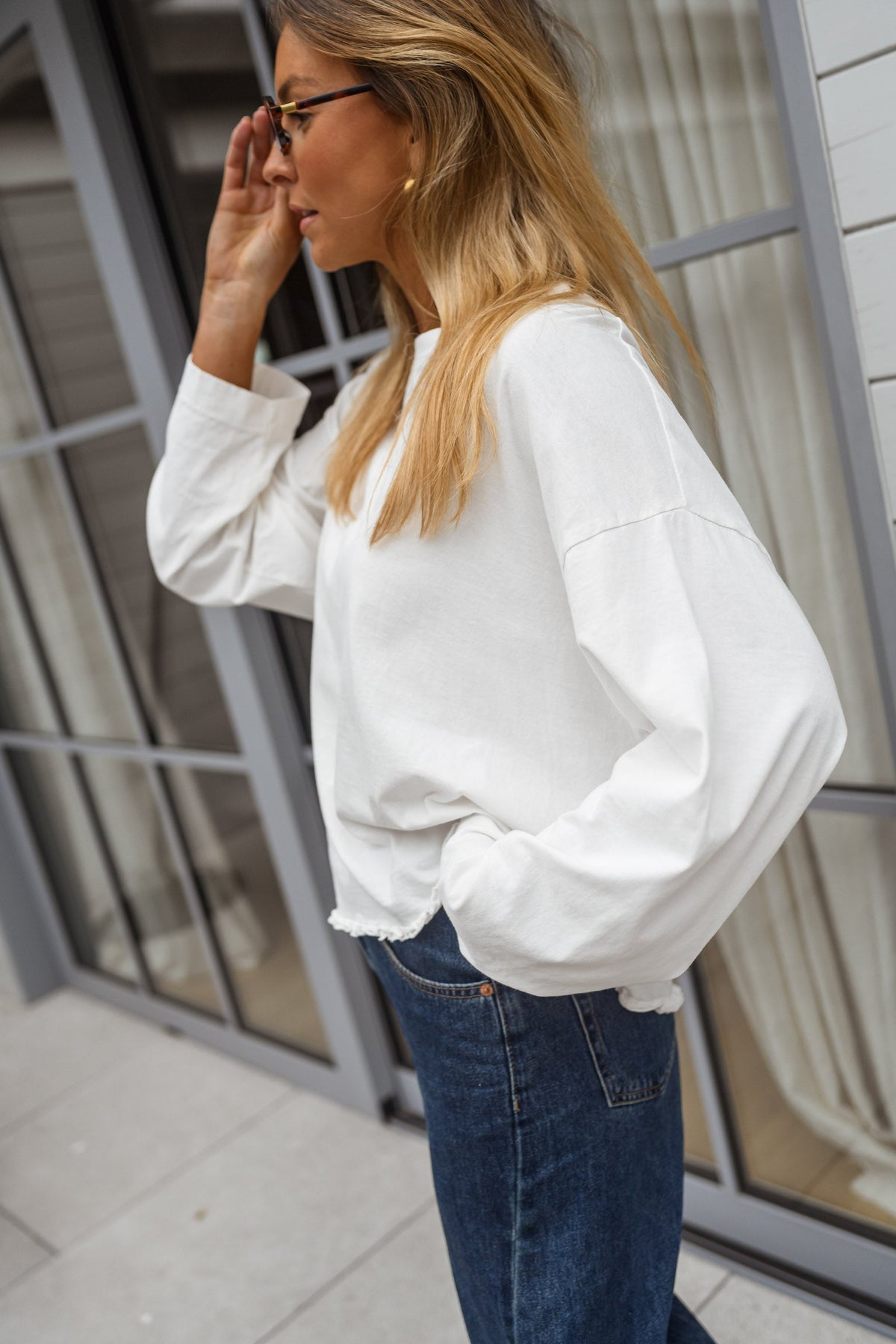 T-shirt Valentine - blanc