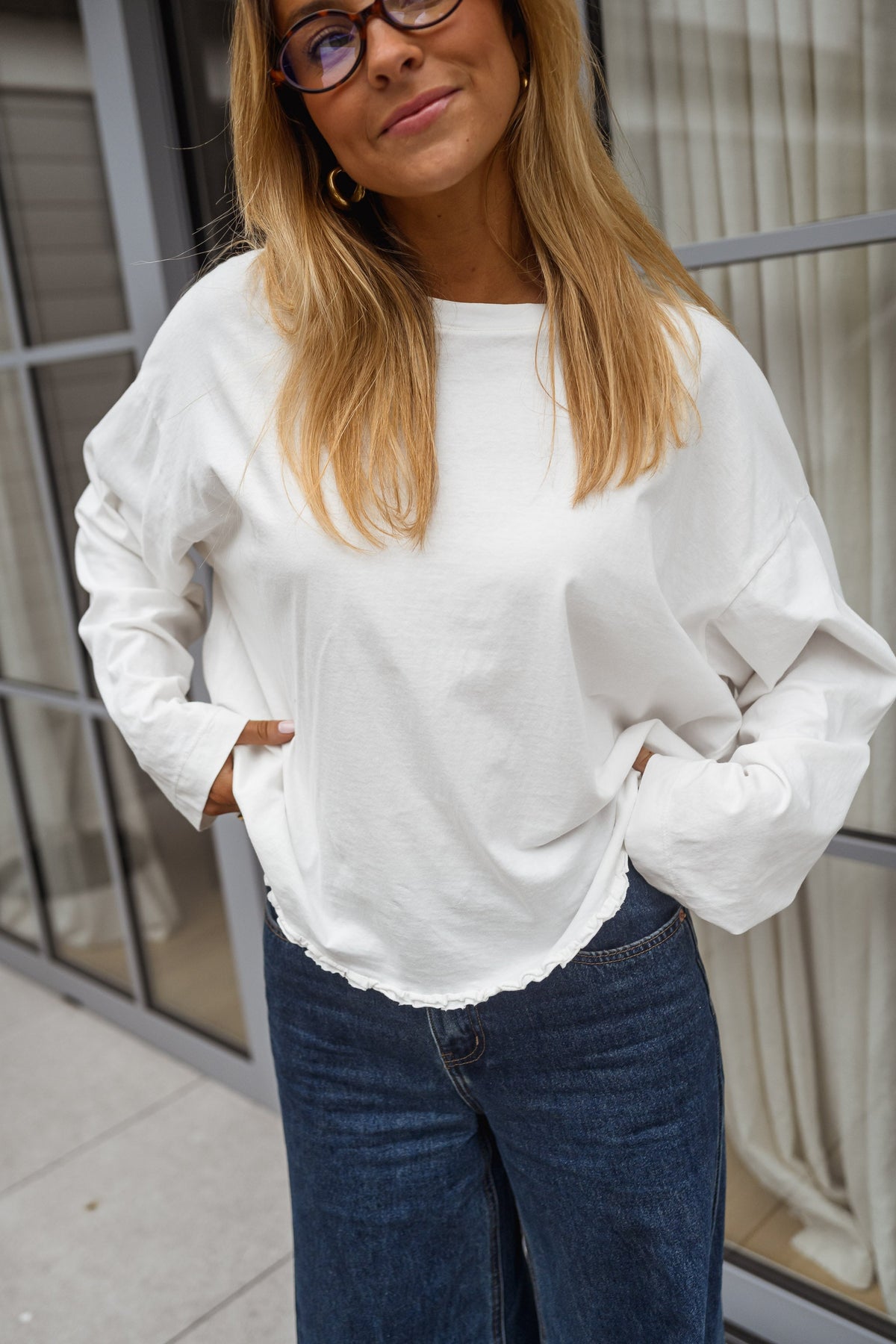 T-shirt Valentine - blanc