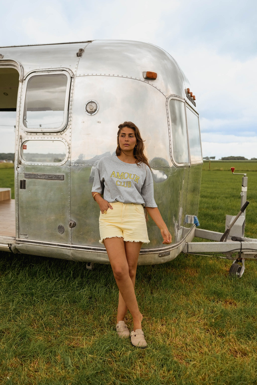 T-shirt amour club - gris