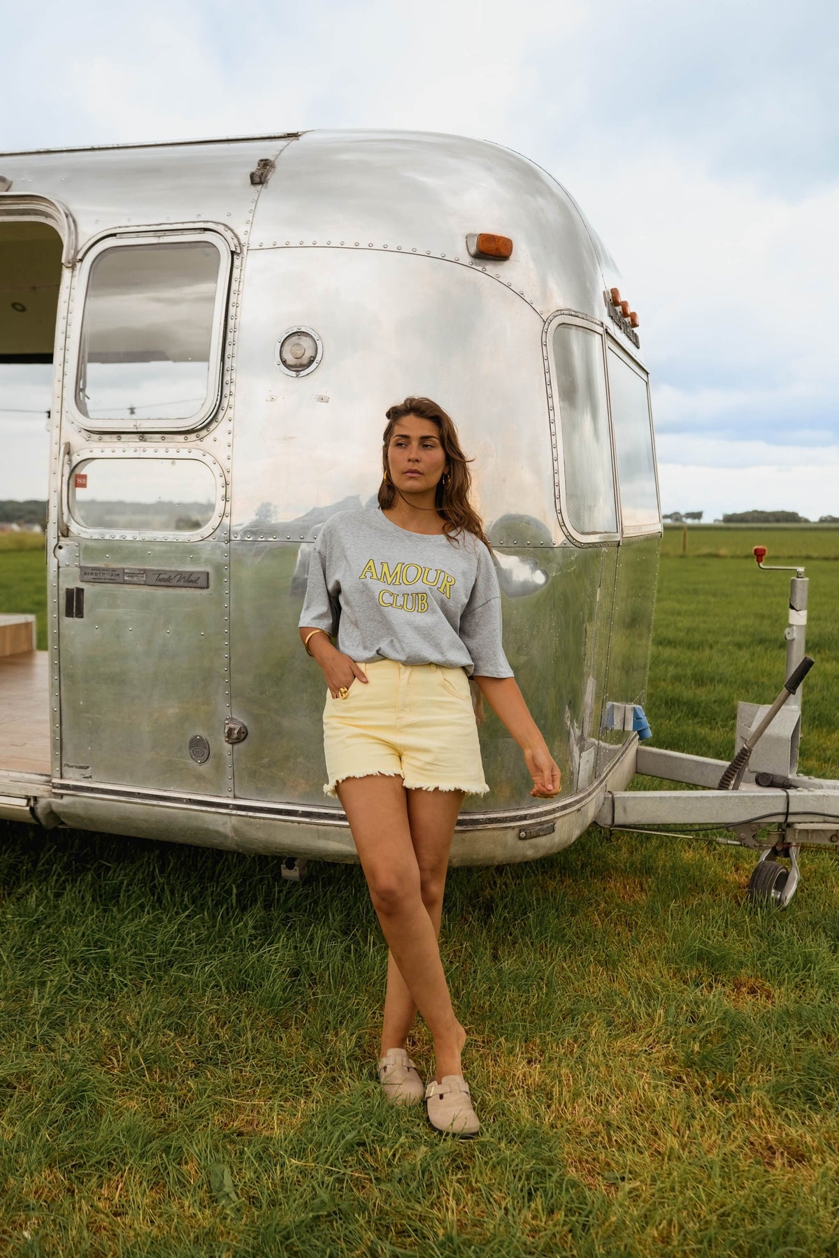 T-shirt amour club - gris
