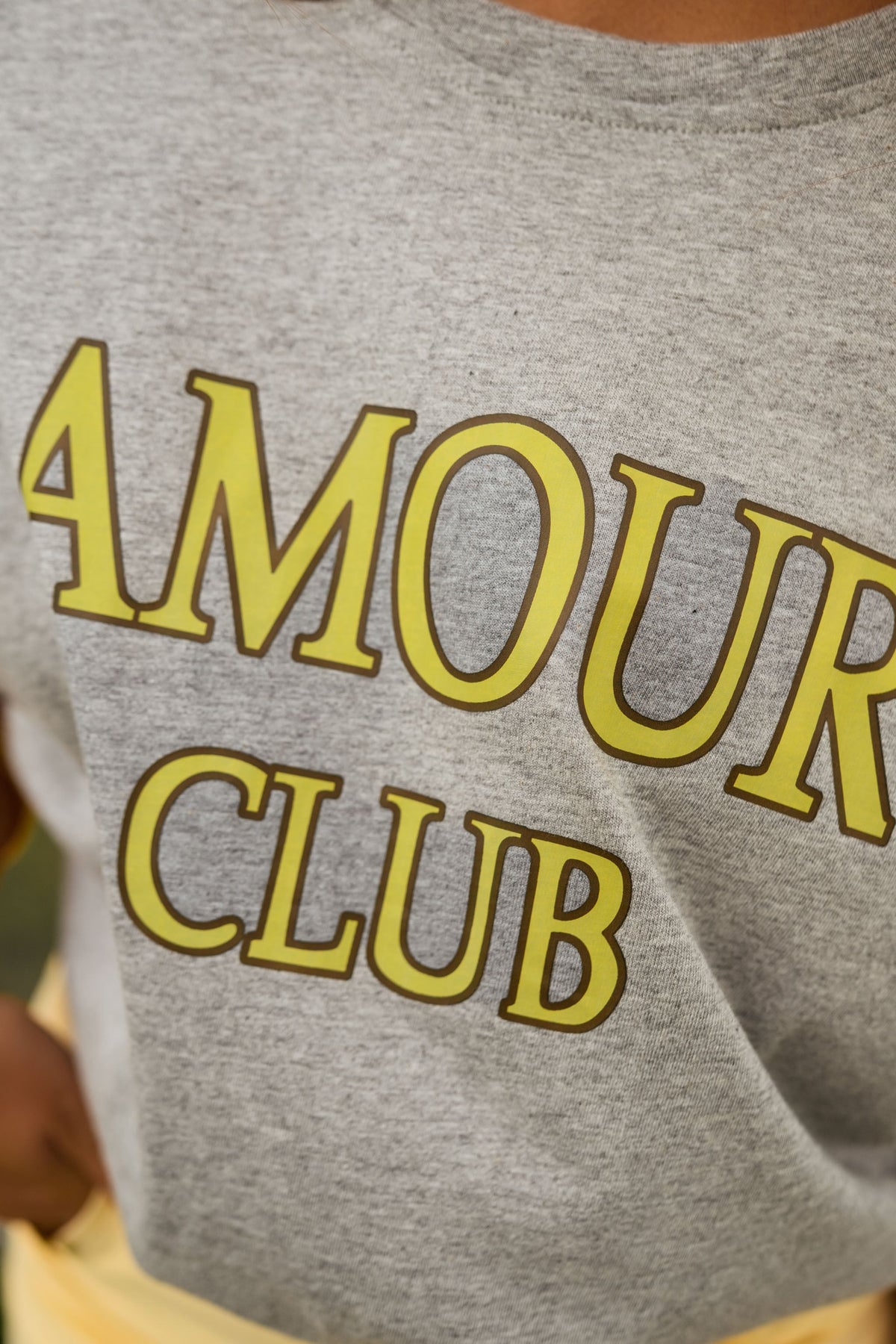 T-shirt amour club - gris