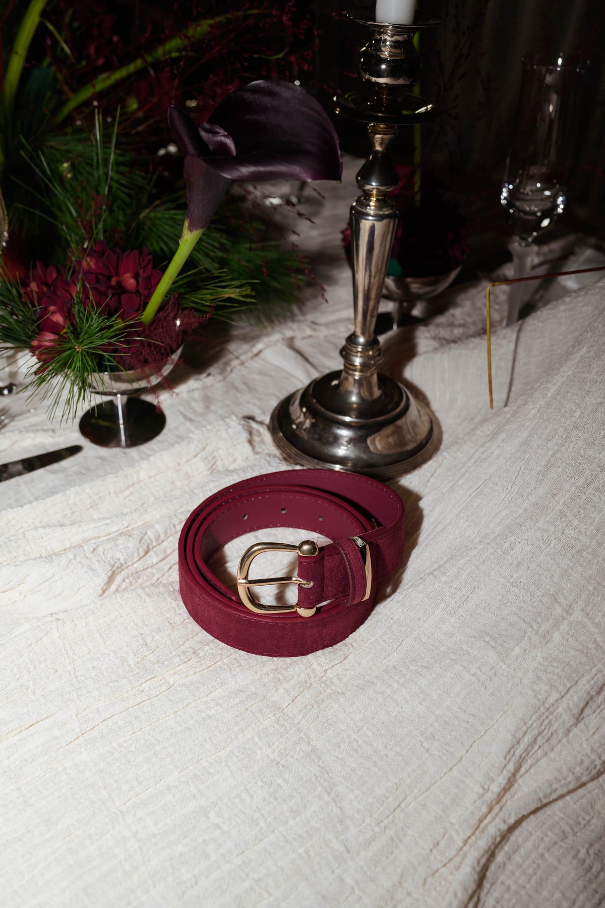 Ceinture Alister - bordeaux