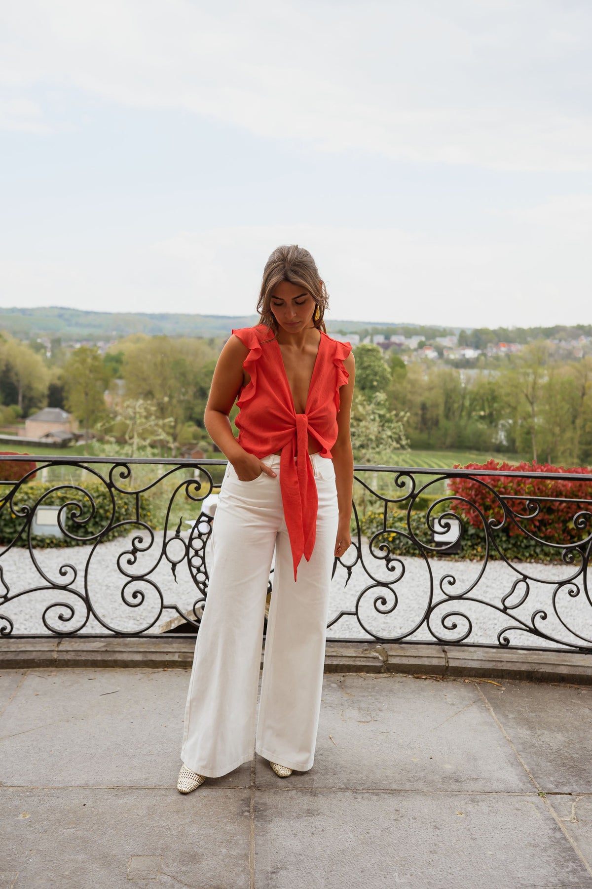 Top Beth - corail