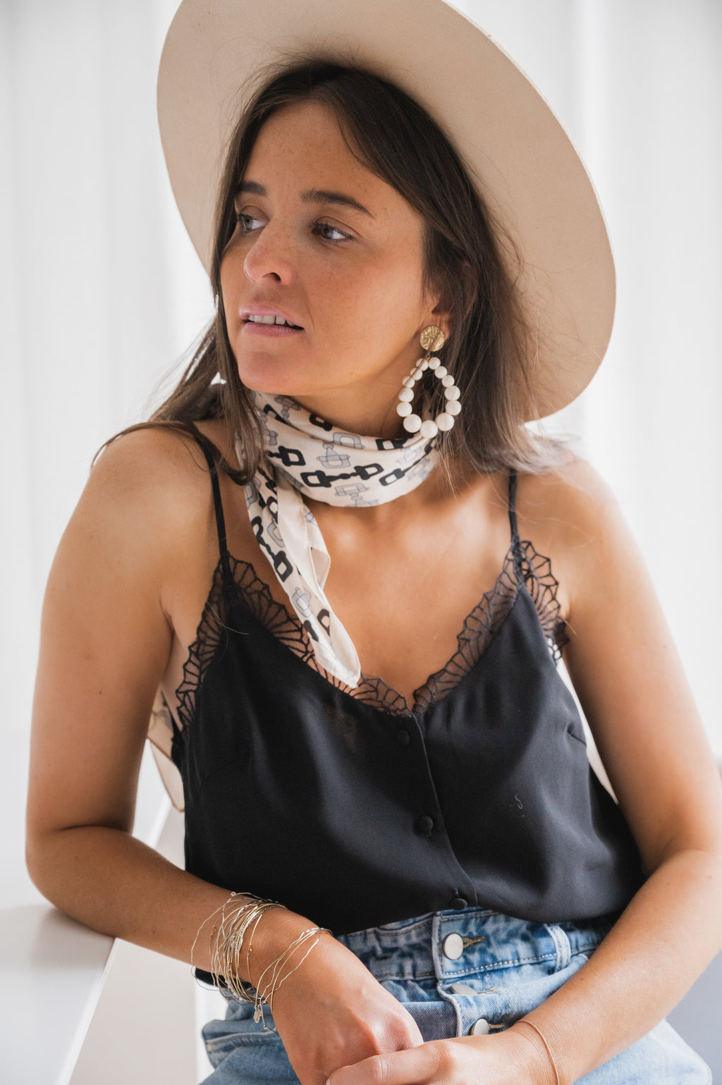 Top Corrina - noir