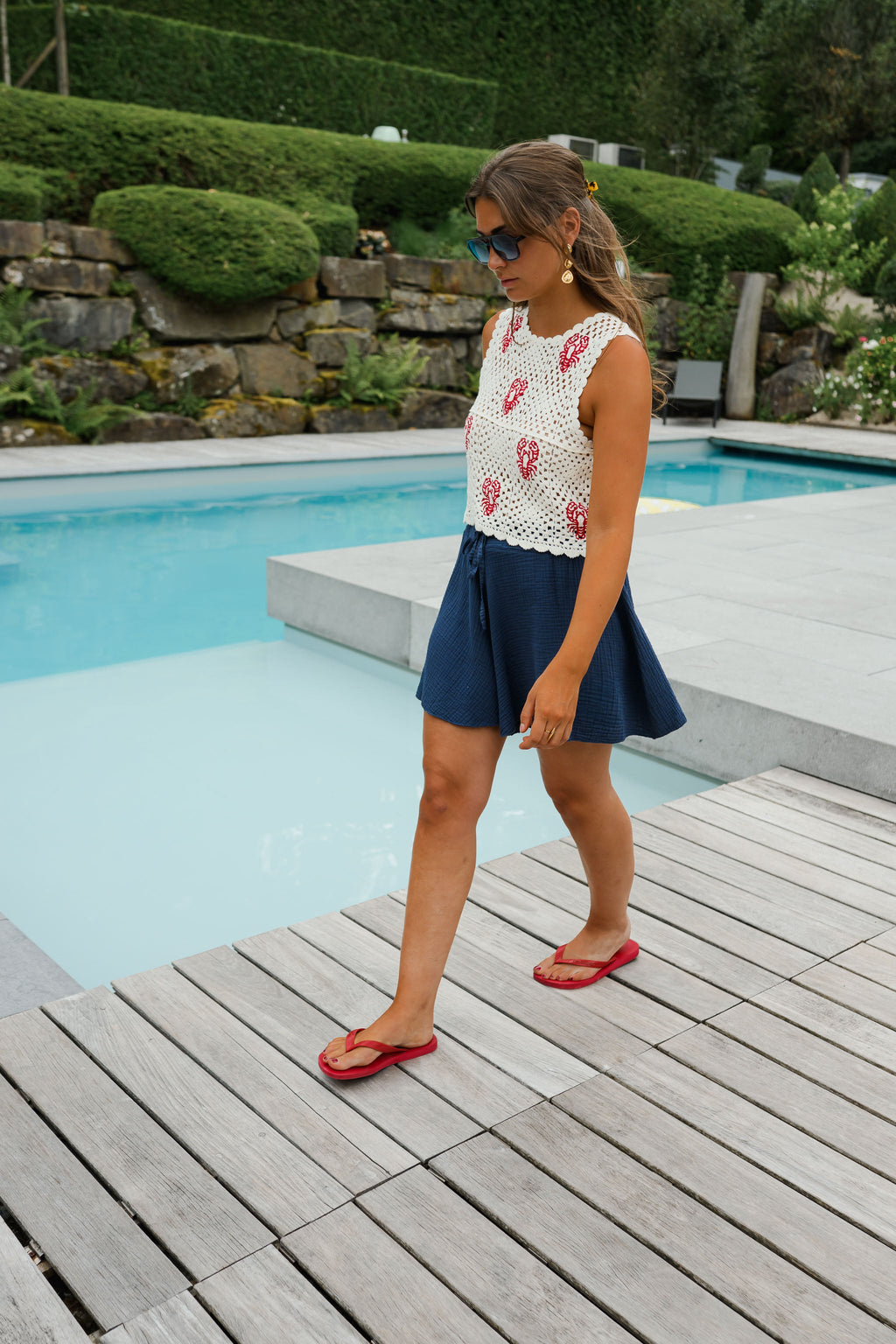 Top Sea - écru en crochet