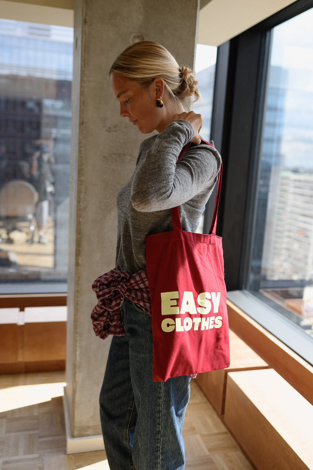 Tote bag Easy Clothes - bordeaux