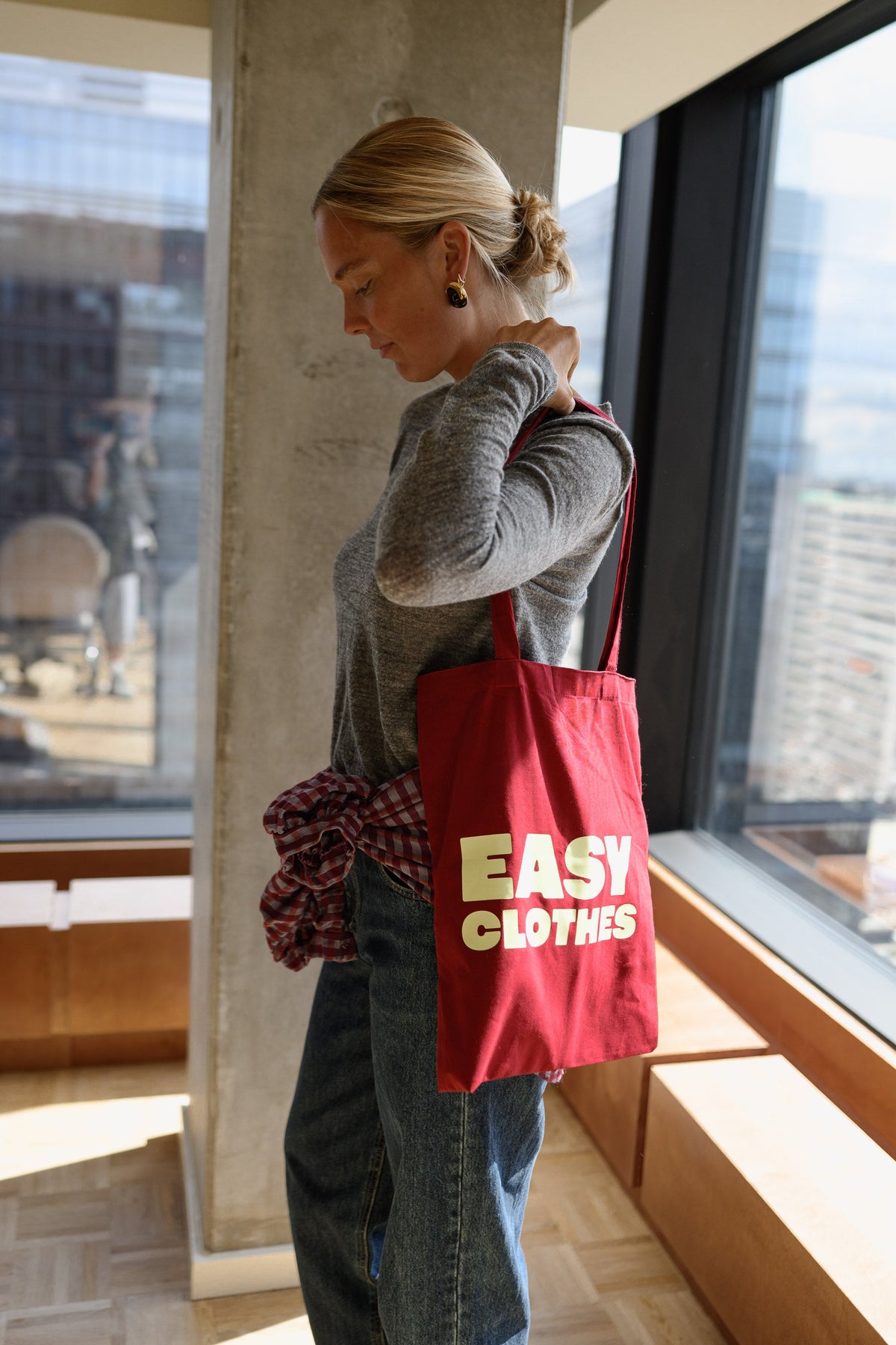 Tote bag Easy Clothes - bordeaux