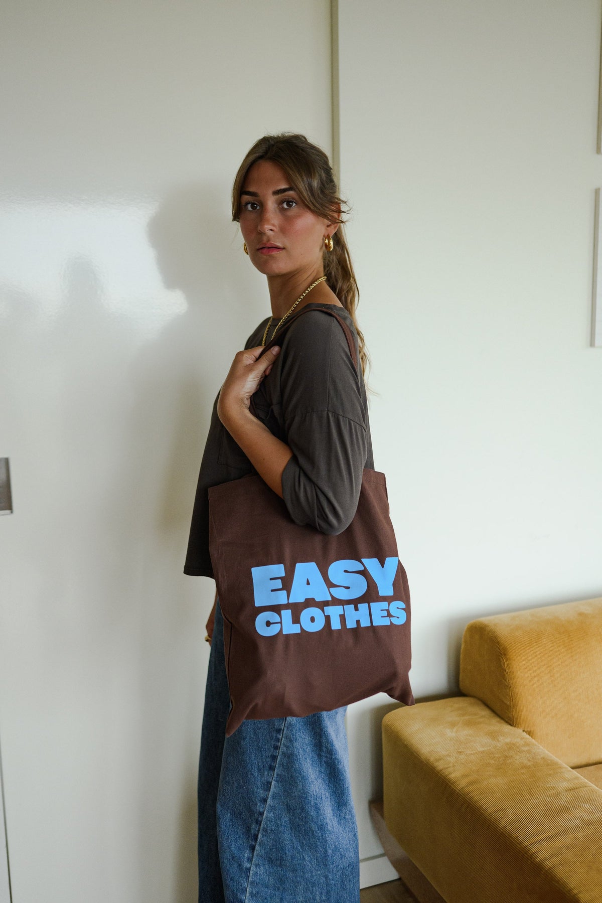 Tote bag Easy Clothes - chocolat
