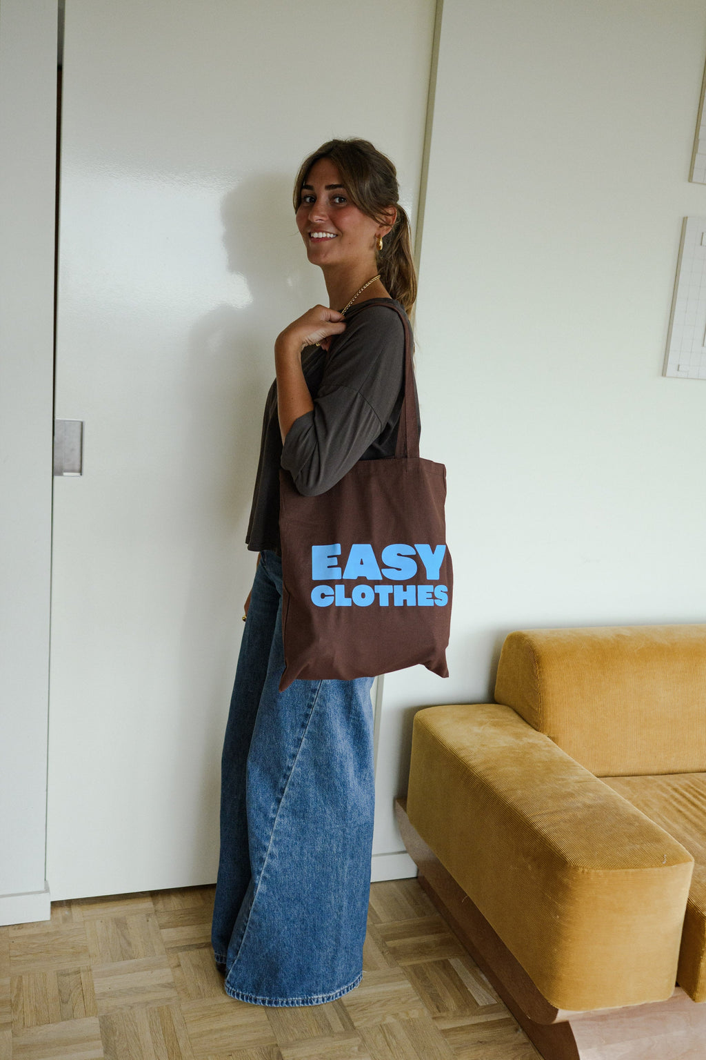 Tote bag Easy Clothes - chocolat