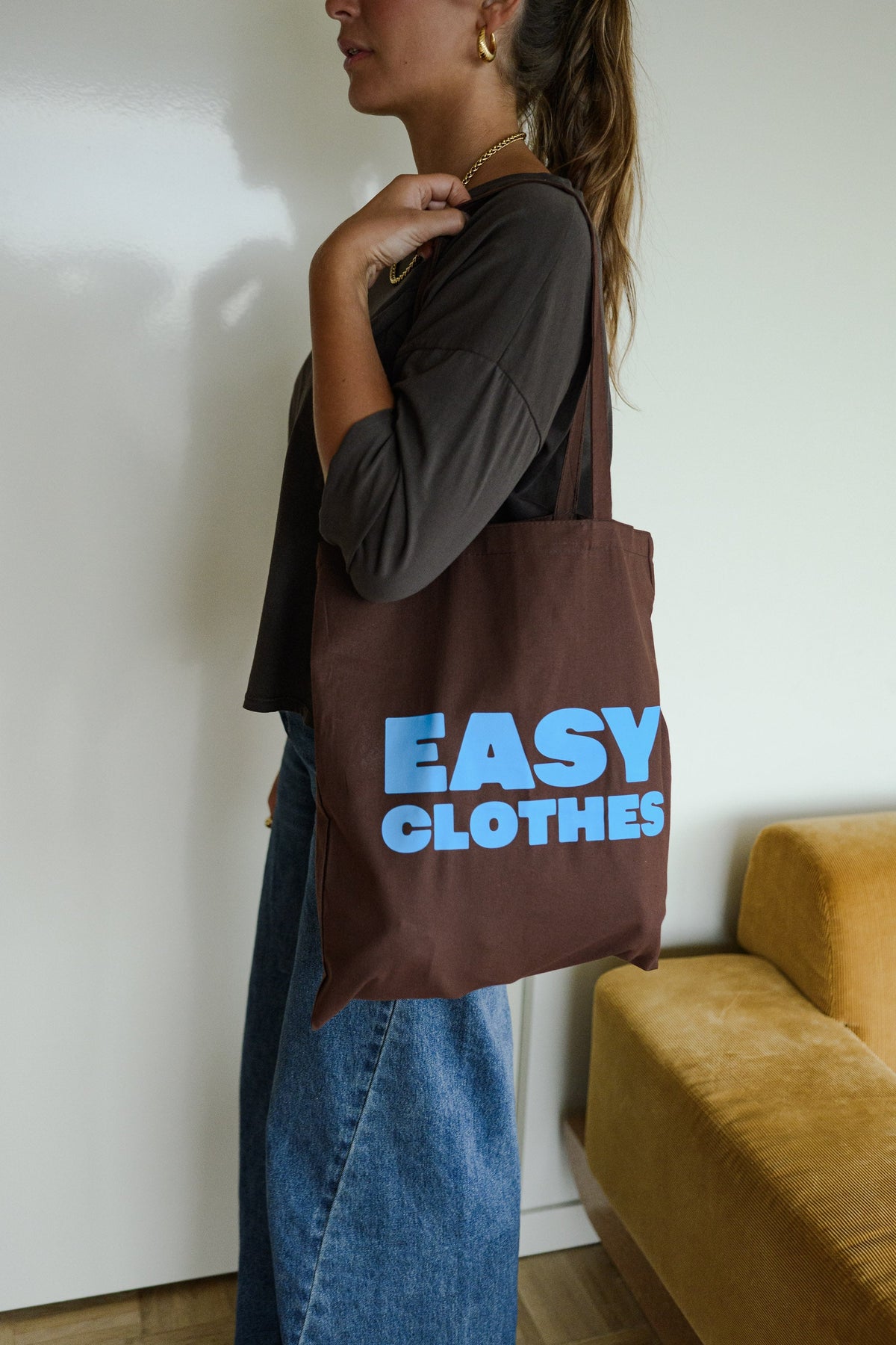 Tote bag Easy Clothes - chocolat