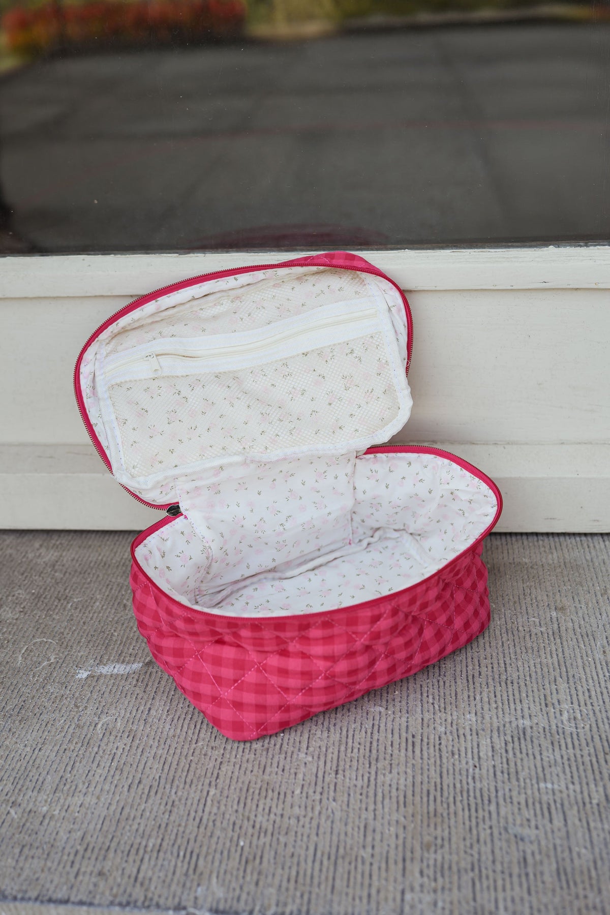 Trousse Lamy - rose à motifs vichy