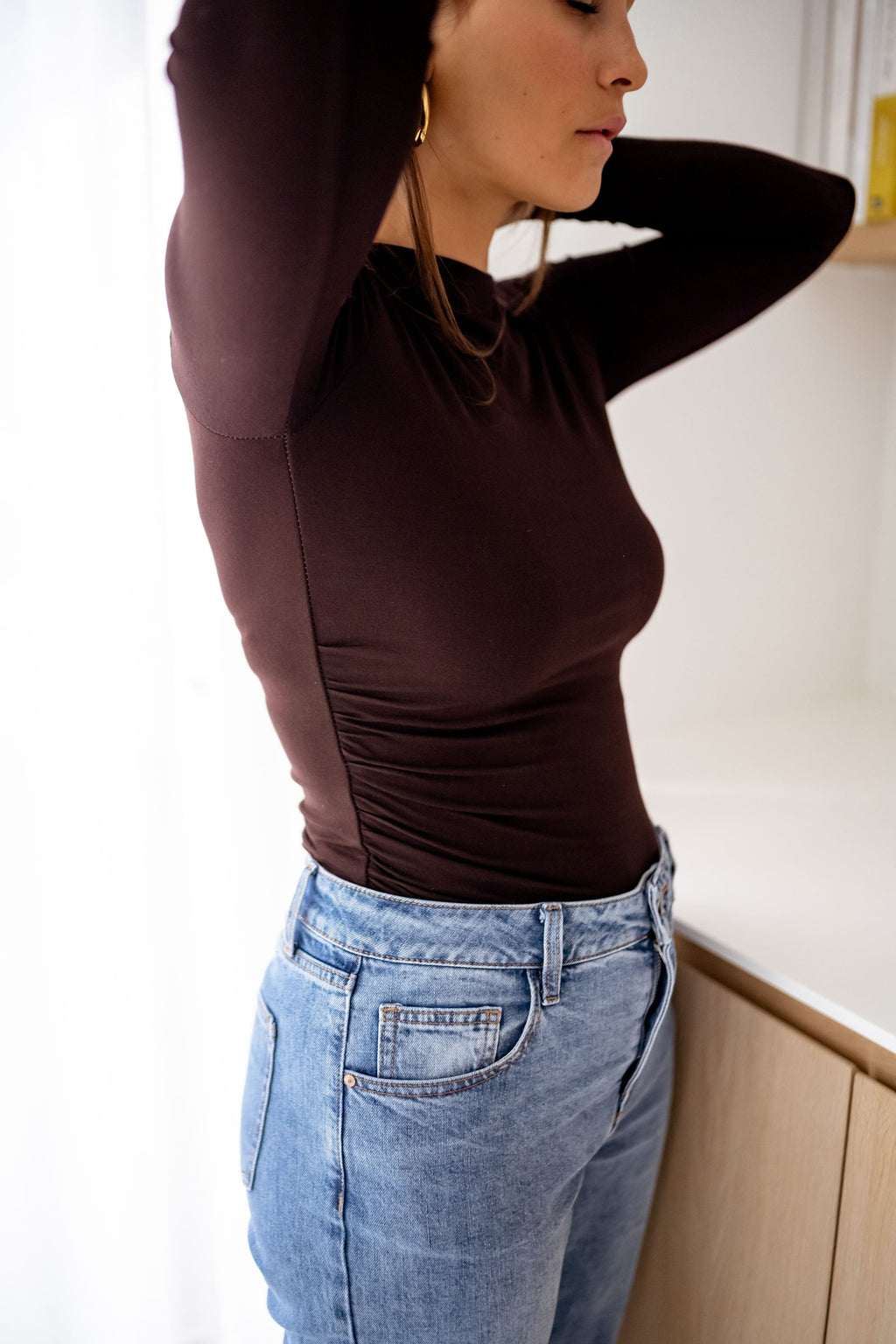 T-shirt Clara - chocolat