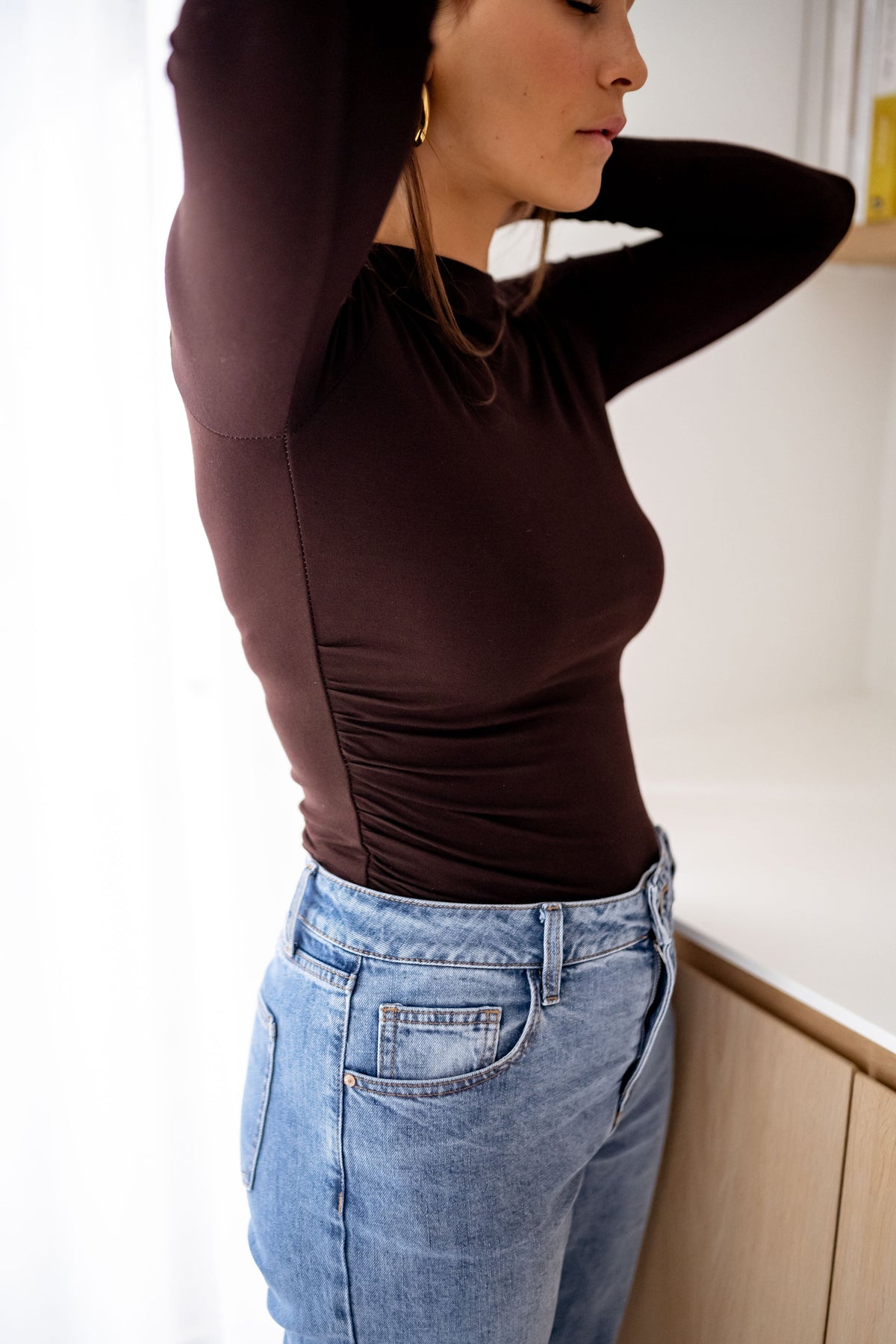 T-shirt Clara - chocolat