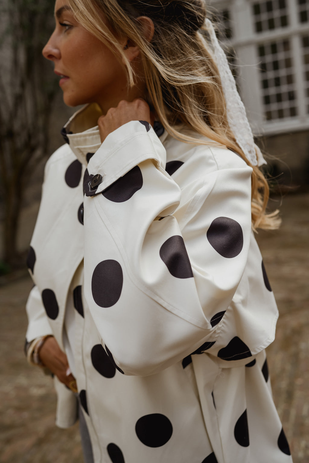 Veste Léonard - à pois noirs