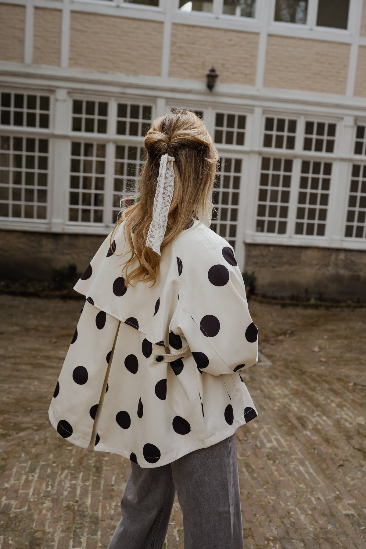 Veste Léonard - à pois noirs