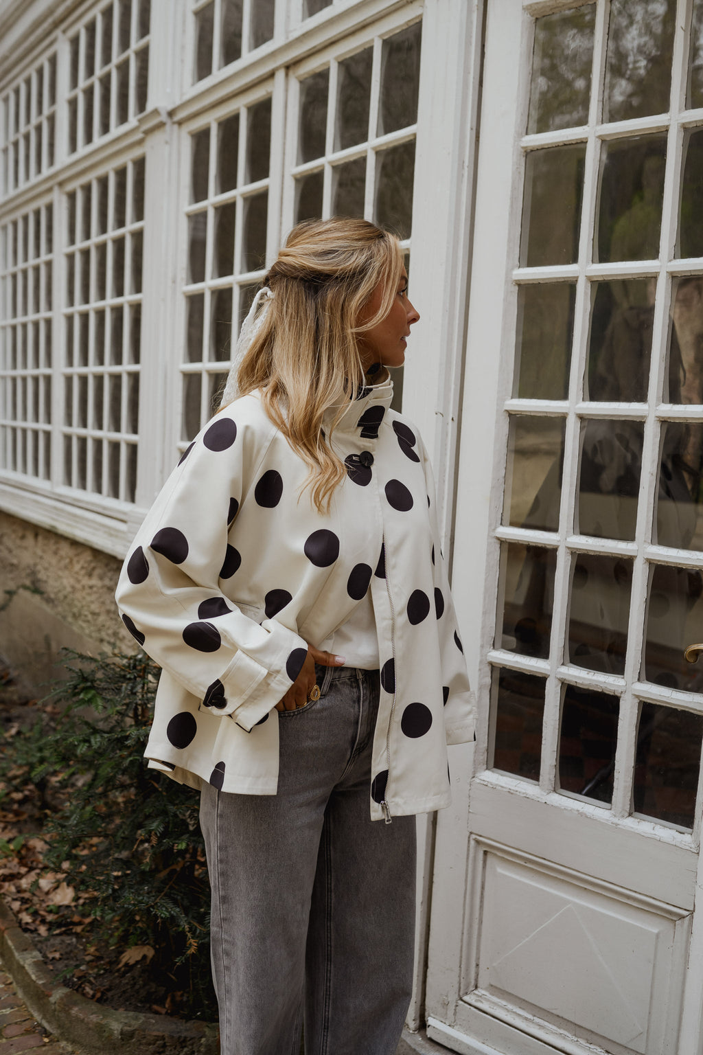Veste Léonard - à pois noirs