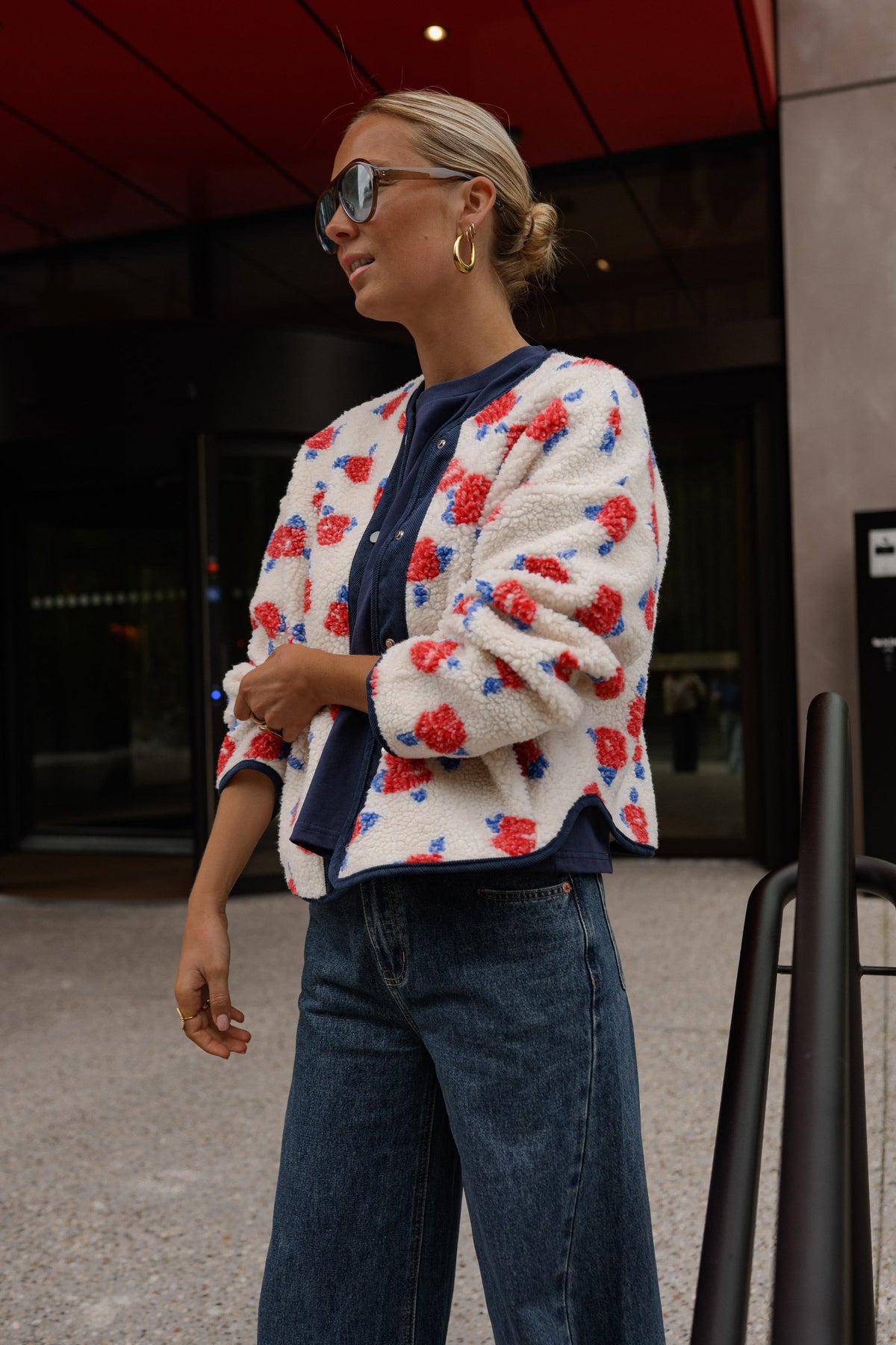 Veste Lexi - écrue à motifs