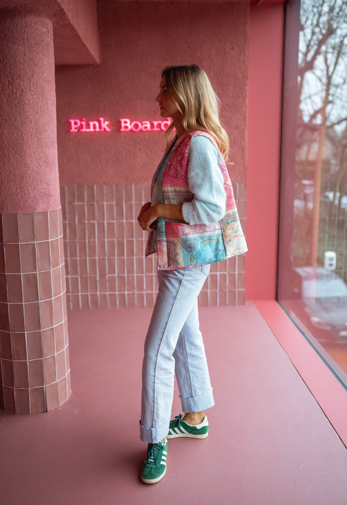 Veste Maia sans manche - rose et bleue