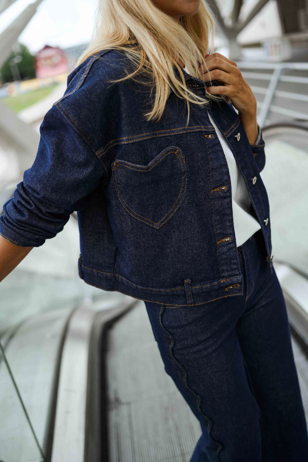 Veste Prima - bleue en jeans