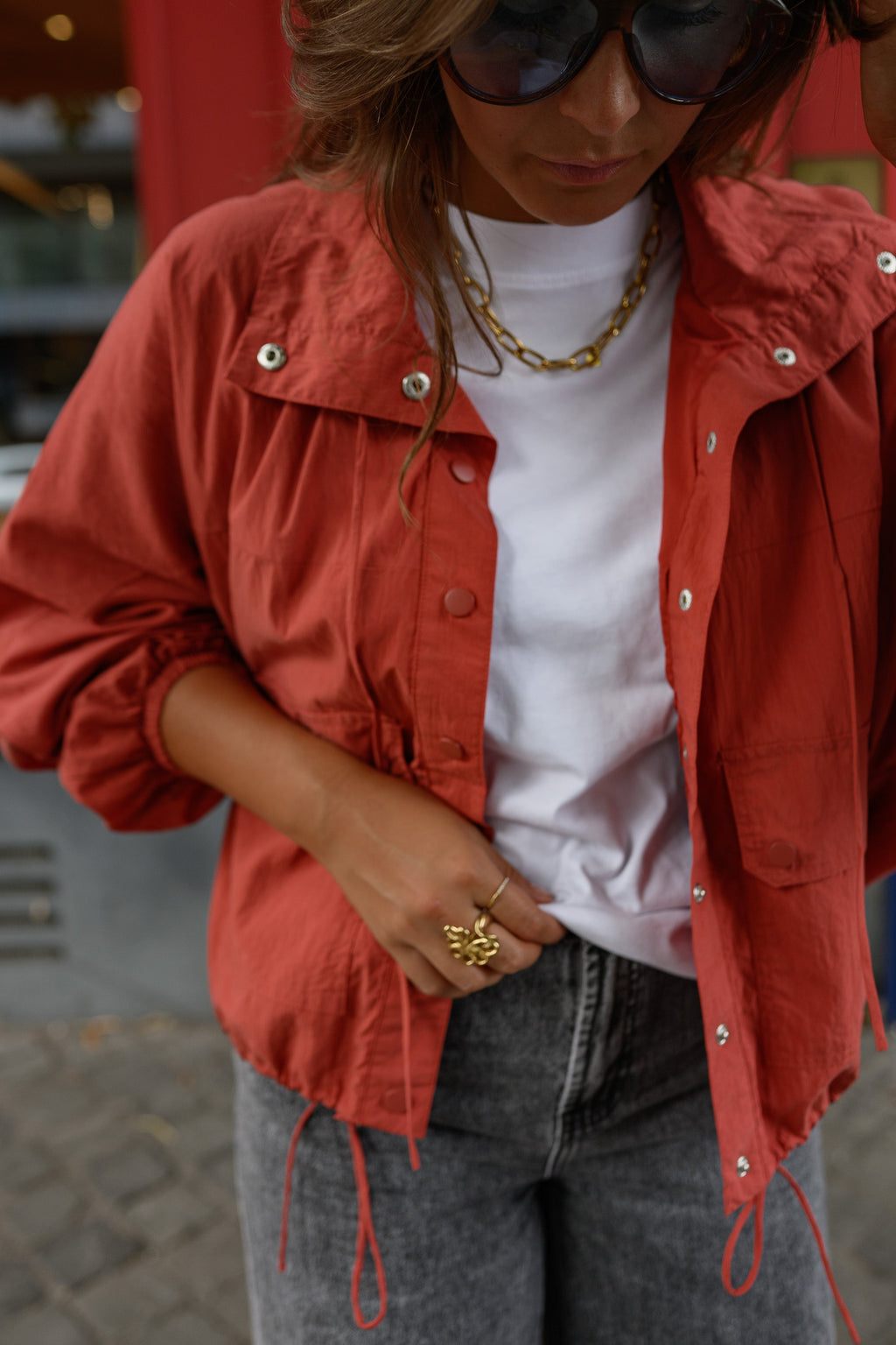 Veste Robine - rouge